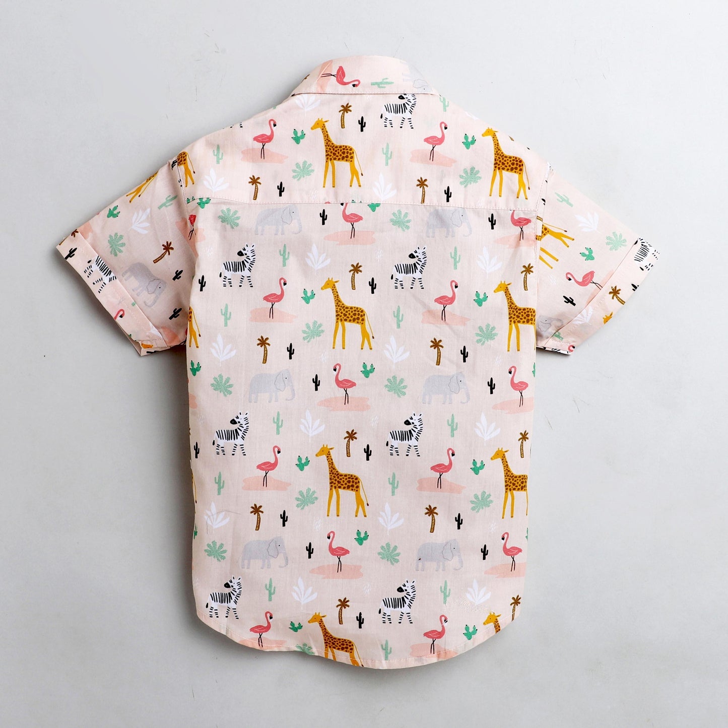 Animal Printed Half Sleeve Shirt