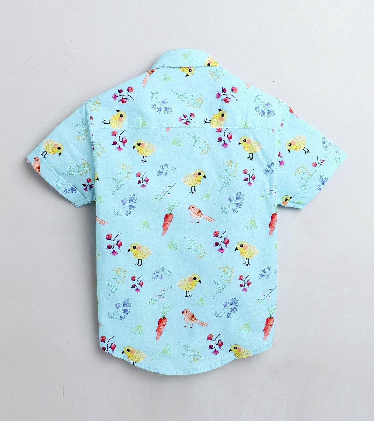 Bird Printed Half Sleeve Shirt