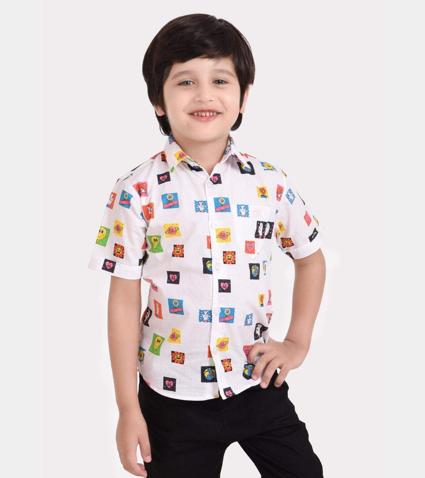 Block Printed Boys Shirt