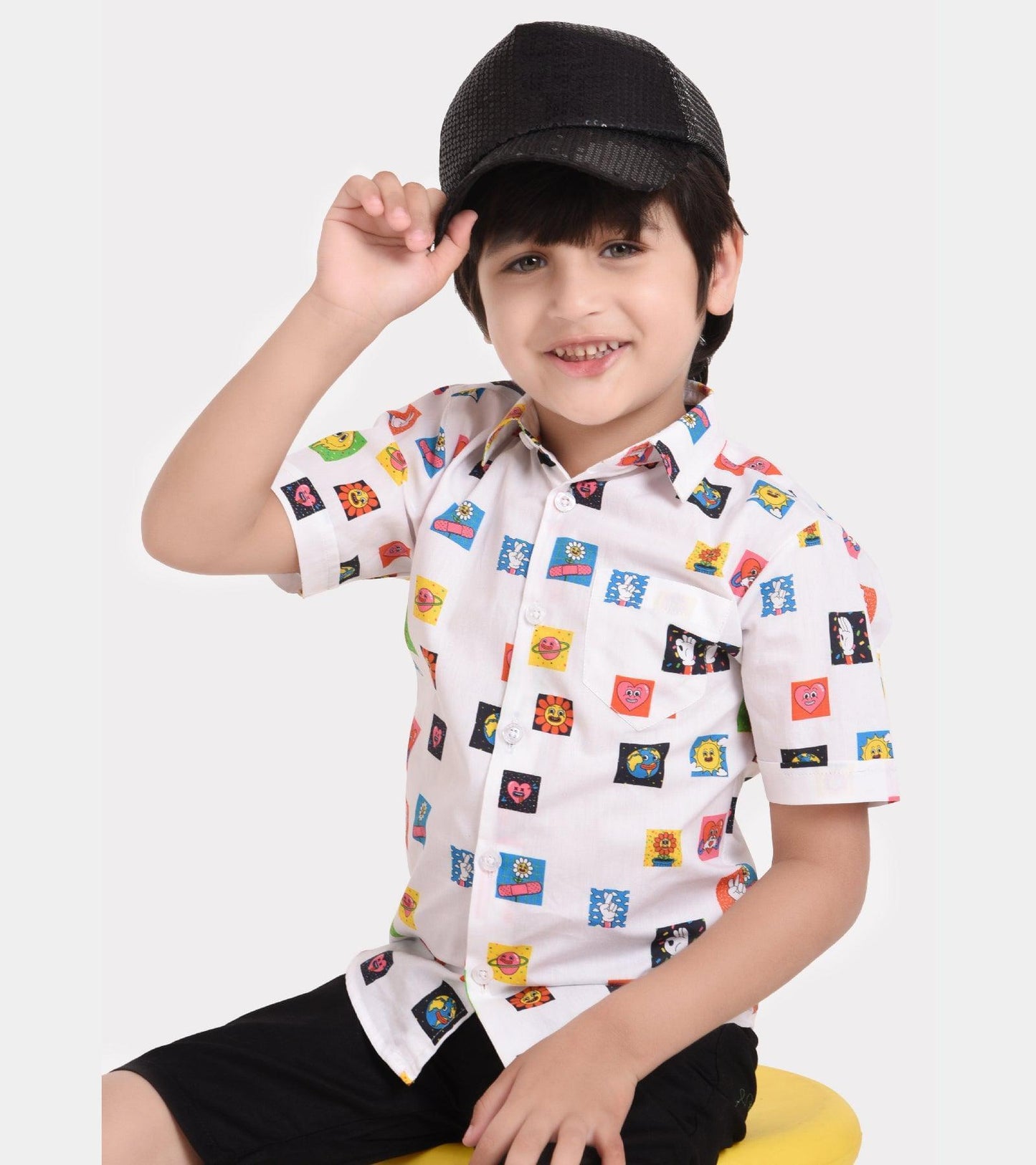 Block Printed Boys Shirt