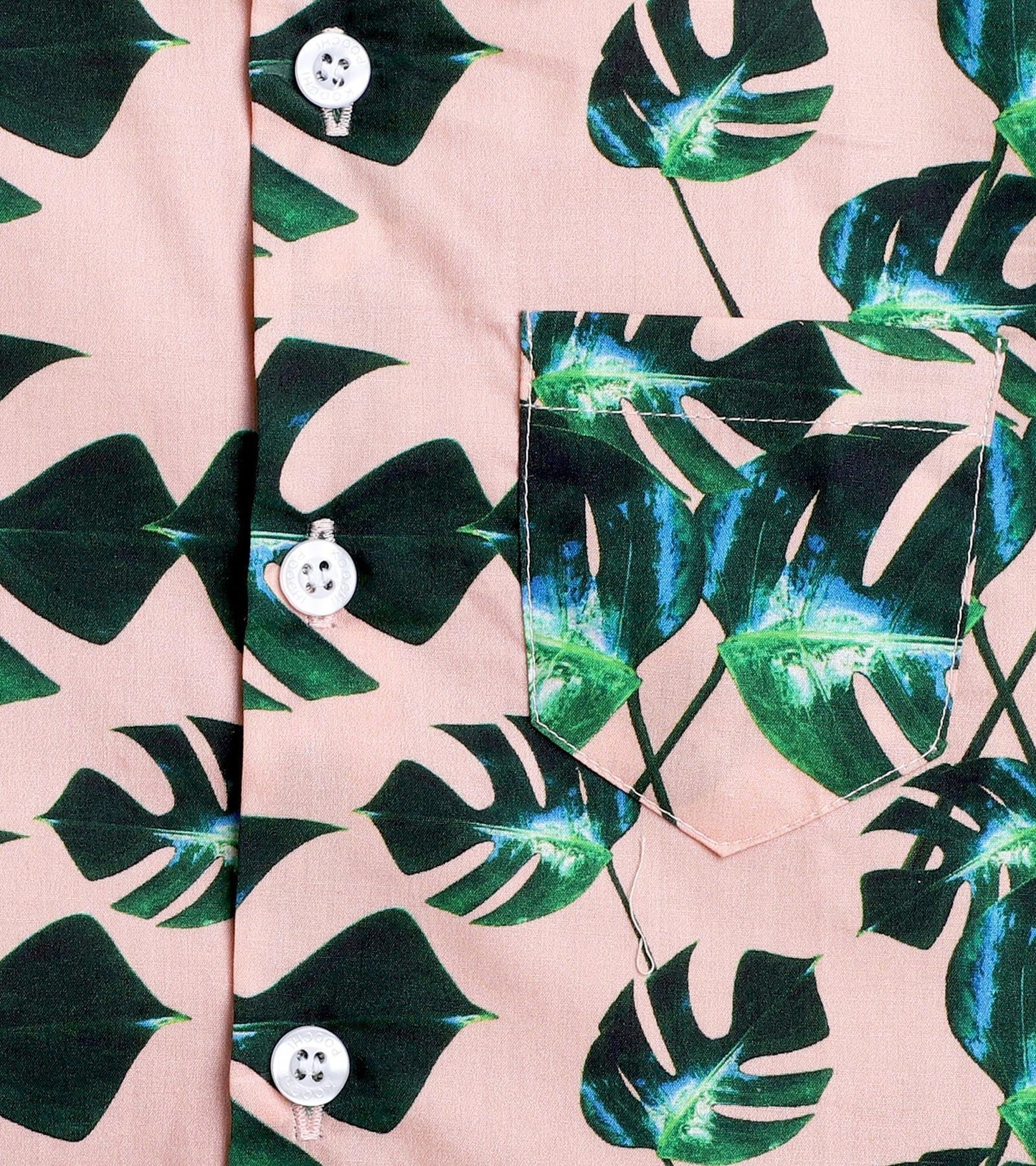 Big Leaf Printed Half Sleeve Shirt
