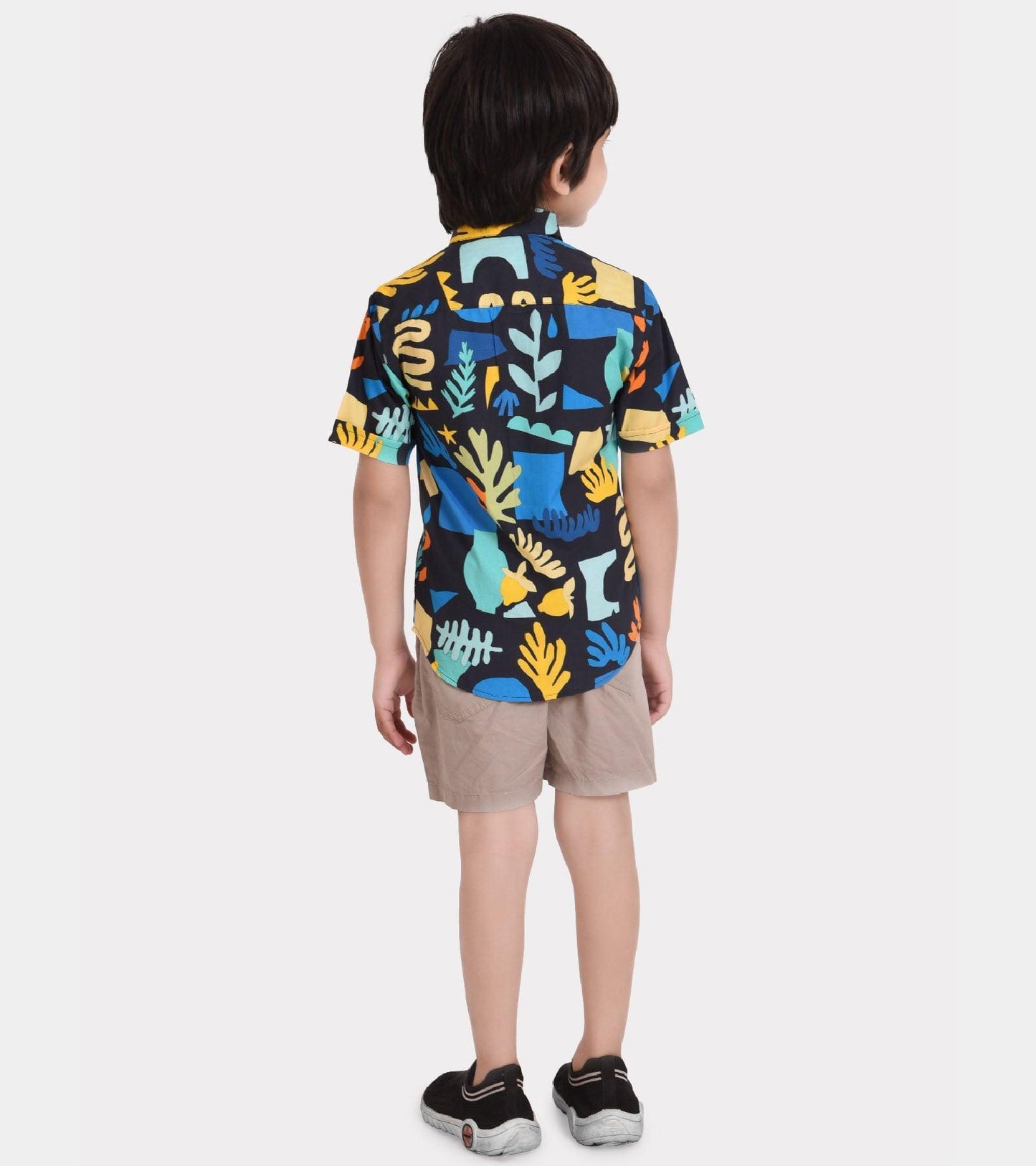 Abstract Motifs Printed Boys Shirt