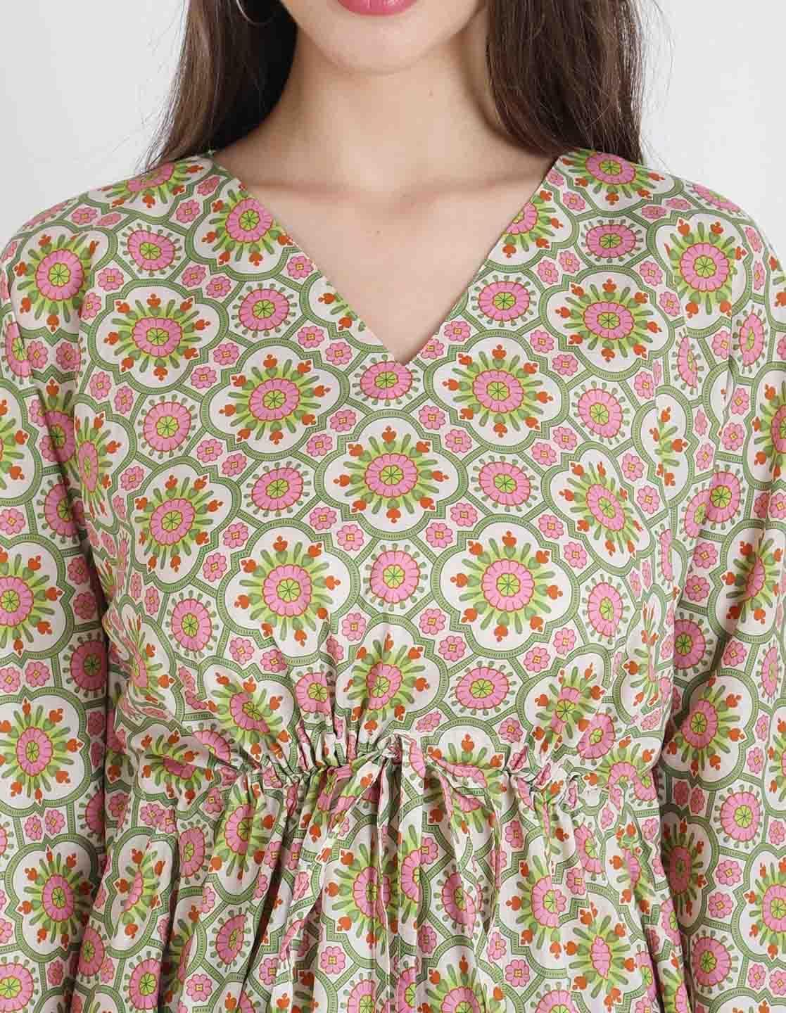Block Print Kaftan