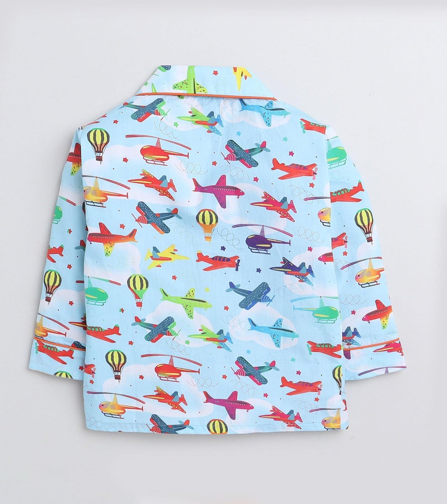 Aeroplane Printed Boys Night Suit Set