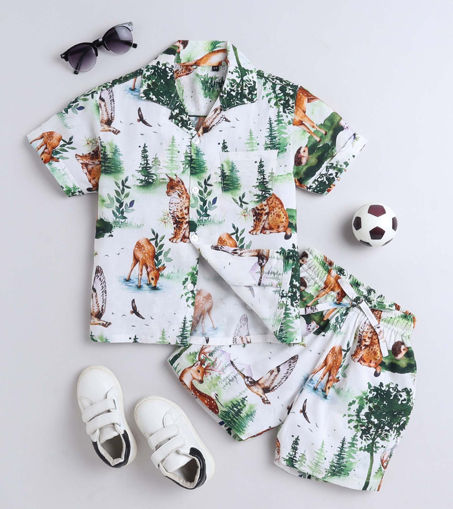 Animal Park Printed Boys Co ord Set