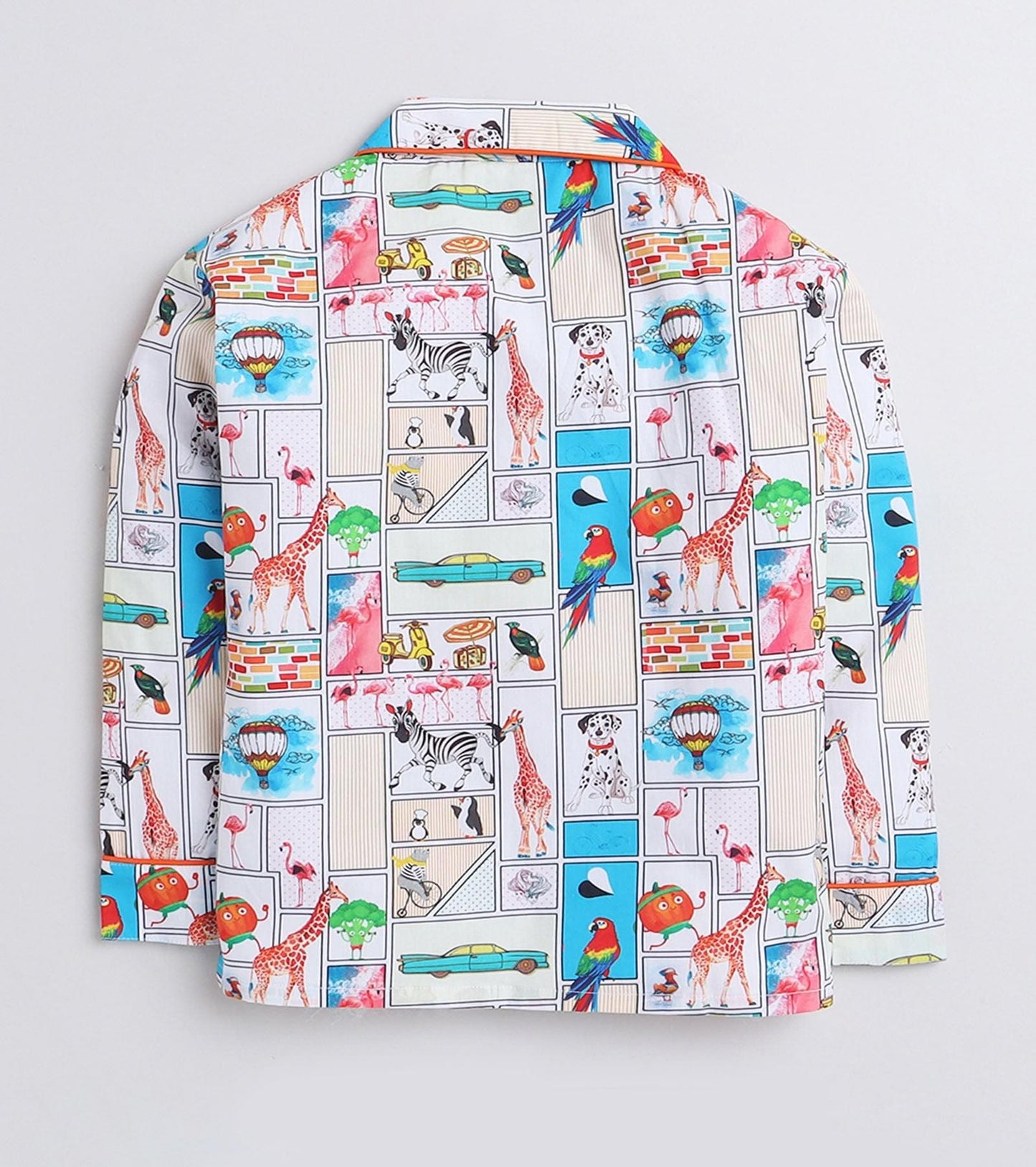 Animal Planet Boys Printed Night Suit Set