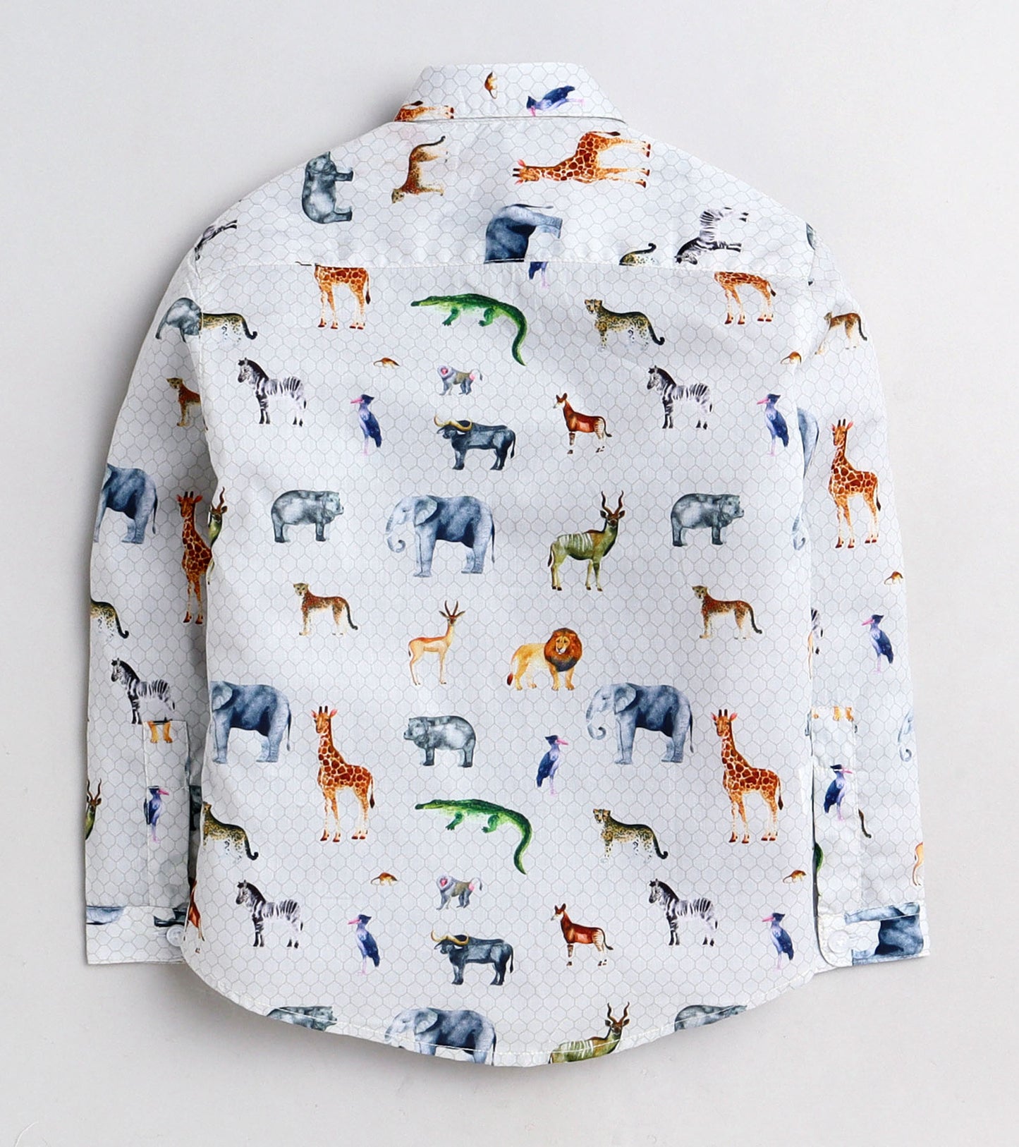Animal Printed Boys Full Sleeve Shirt
