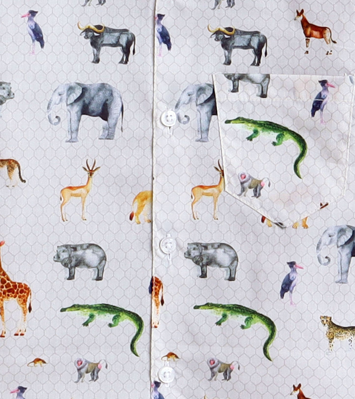 Animal Printed Boys Half Shirt