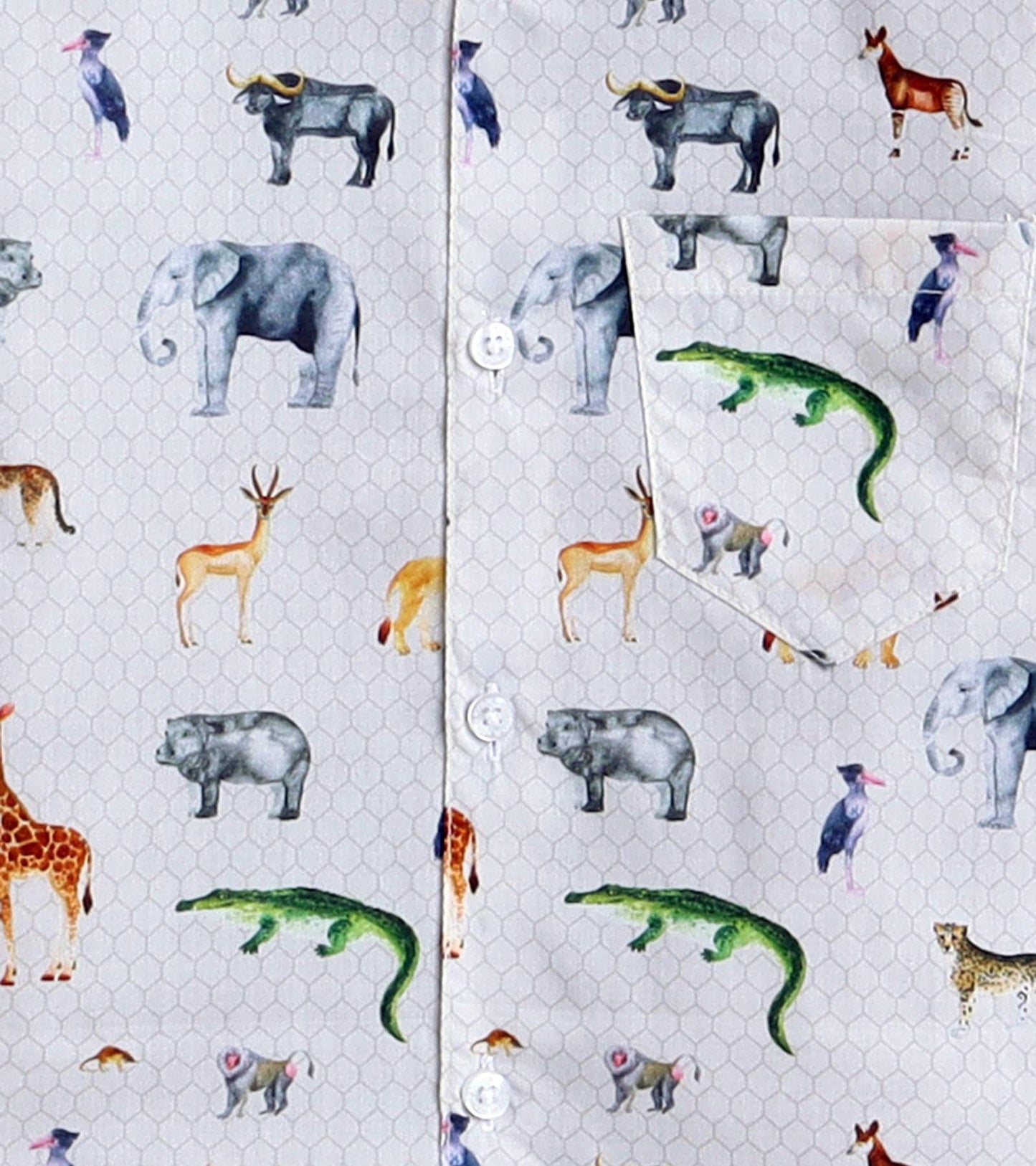Animal Printed Boys Half Shirt