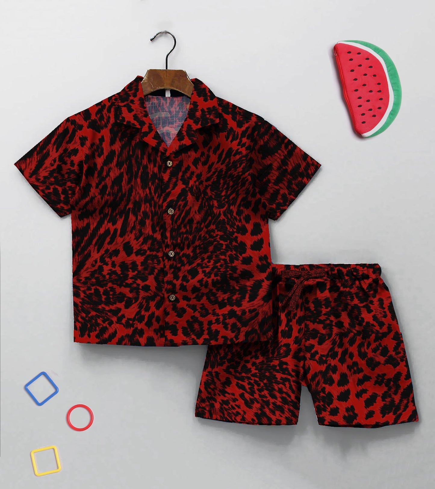 Animal Skin Printed Boys Co ord Set