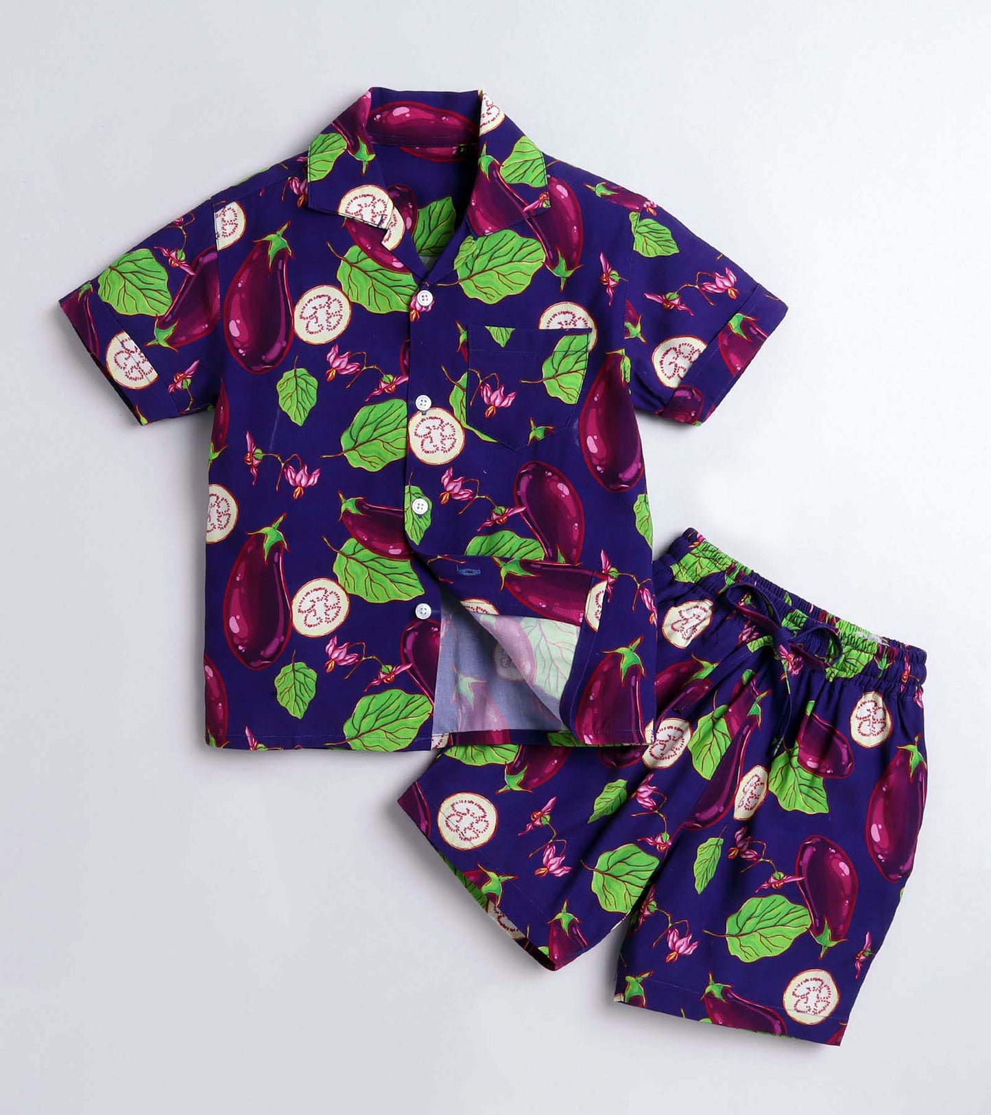 Aubergine Magic Printed Boys Co ord Set