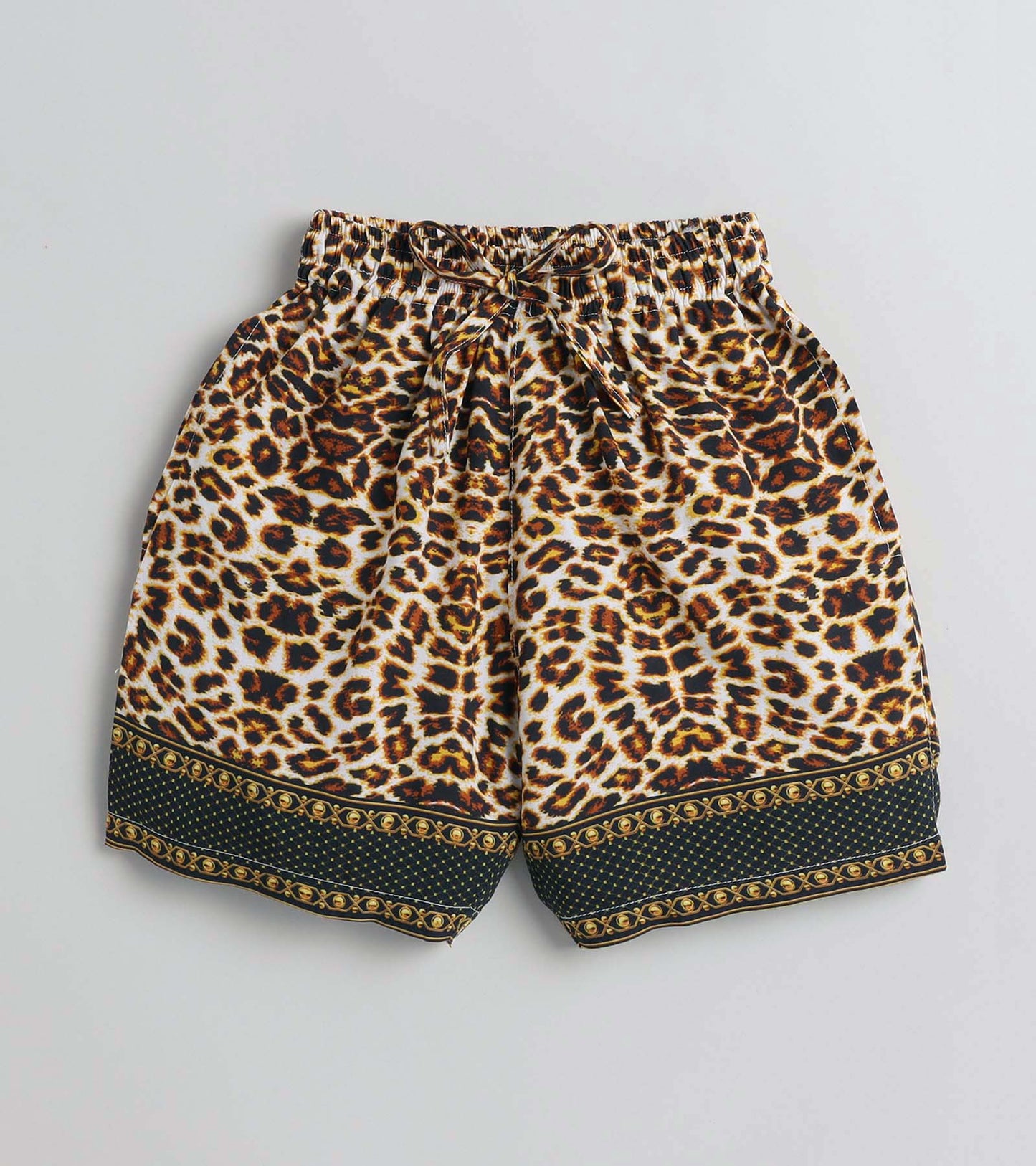 Back Motif Leopard Printed Boys Co ord Set