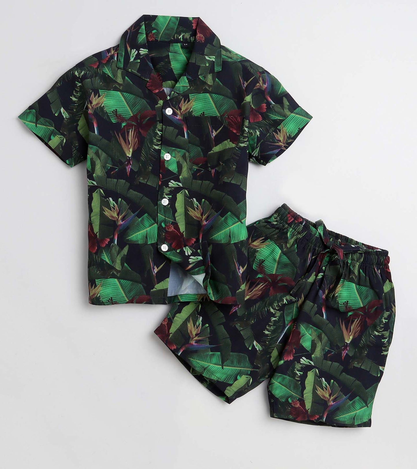 Banana Leaf Printed Boys Co ord Set