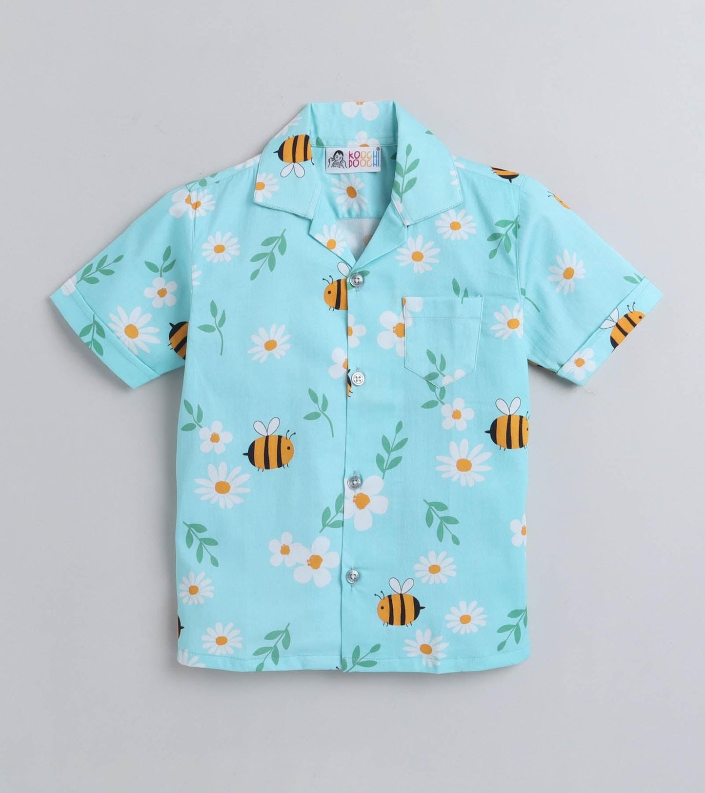 Beelious Digital printed Shirt with yellow solid Shorts