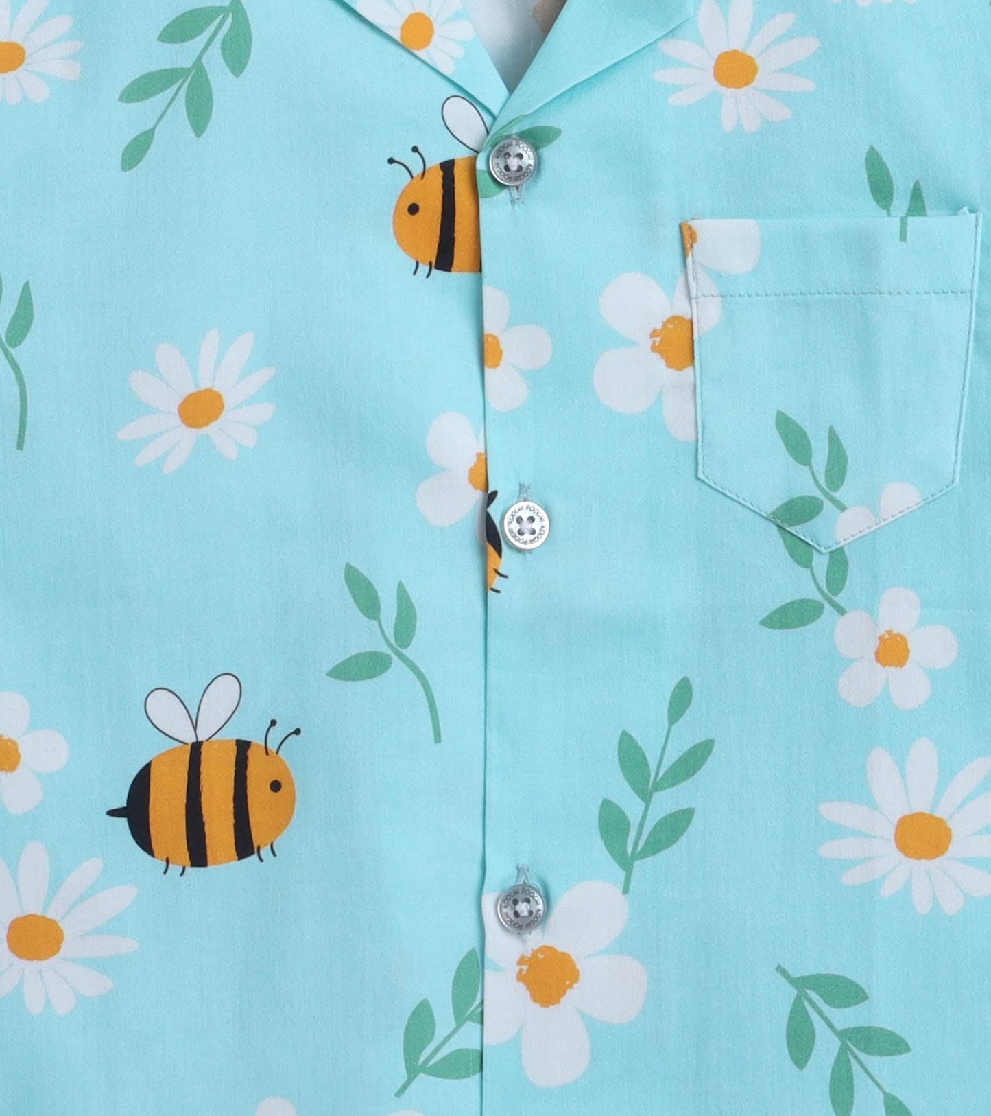 Beelious Digital printed Shirt with yellow solid Shorts