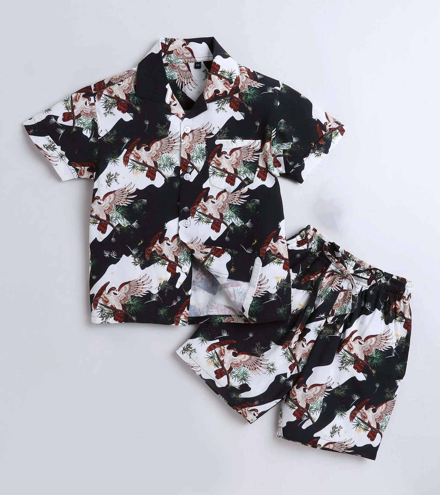 Big Bird Printed Boys Co ord Set