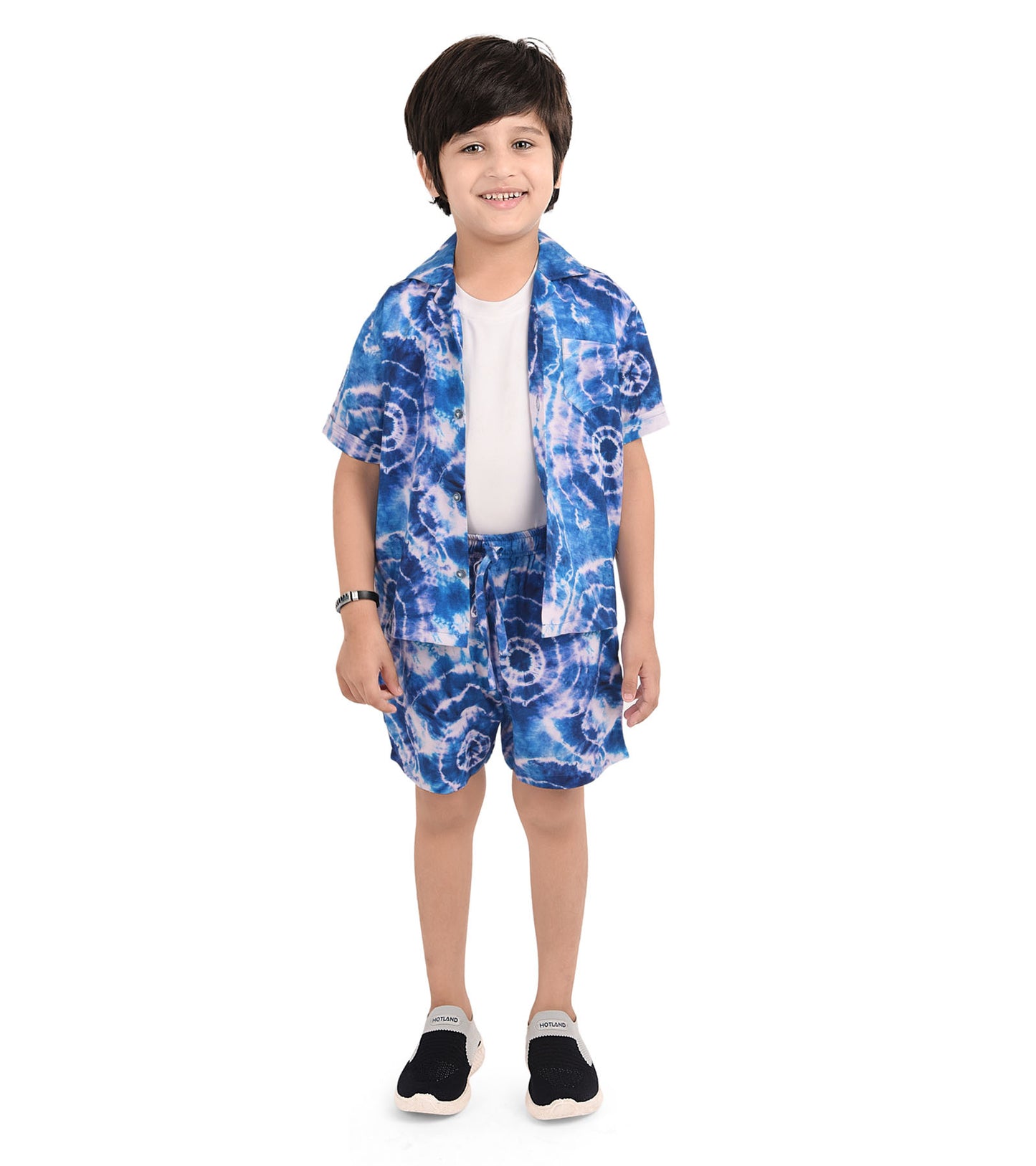 Blue Batik Printed Cord Set