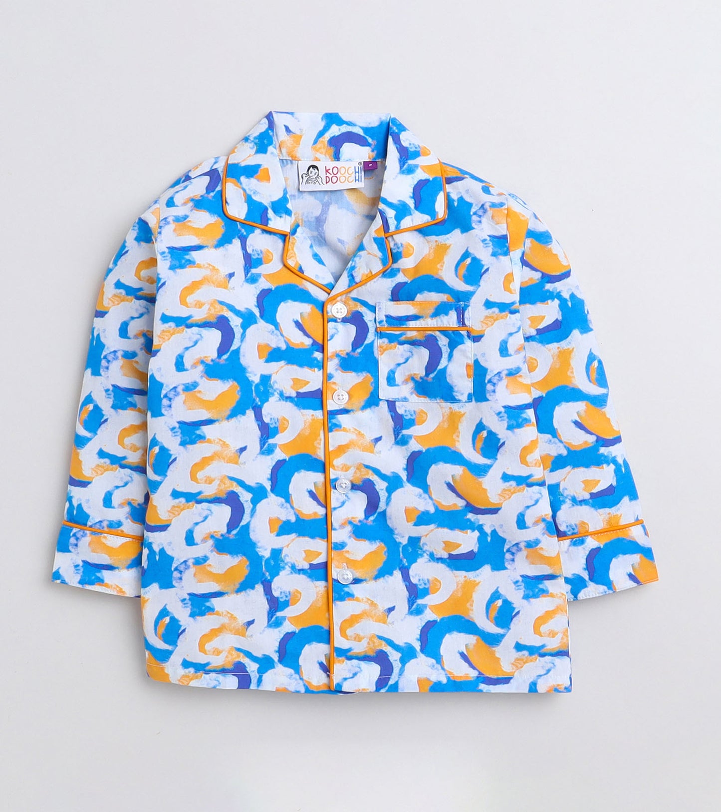 Blue Dreams printed Nightsuit Set