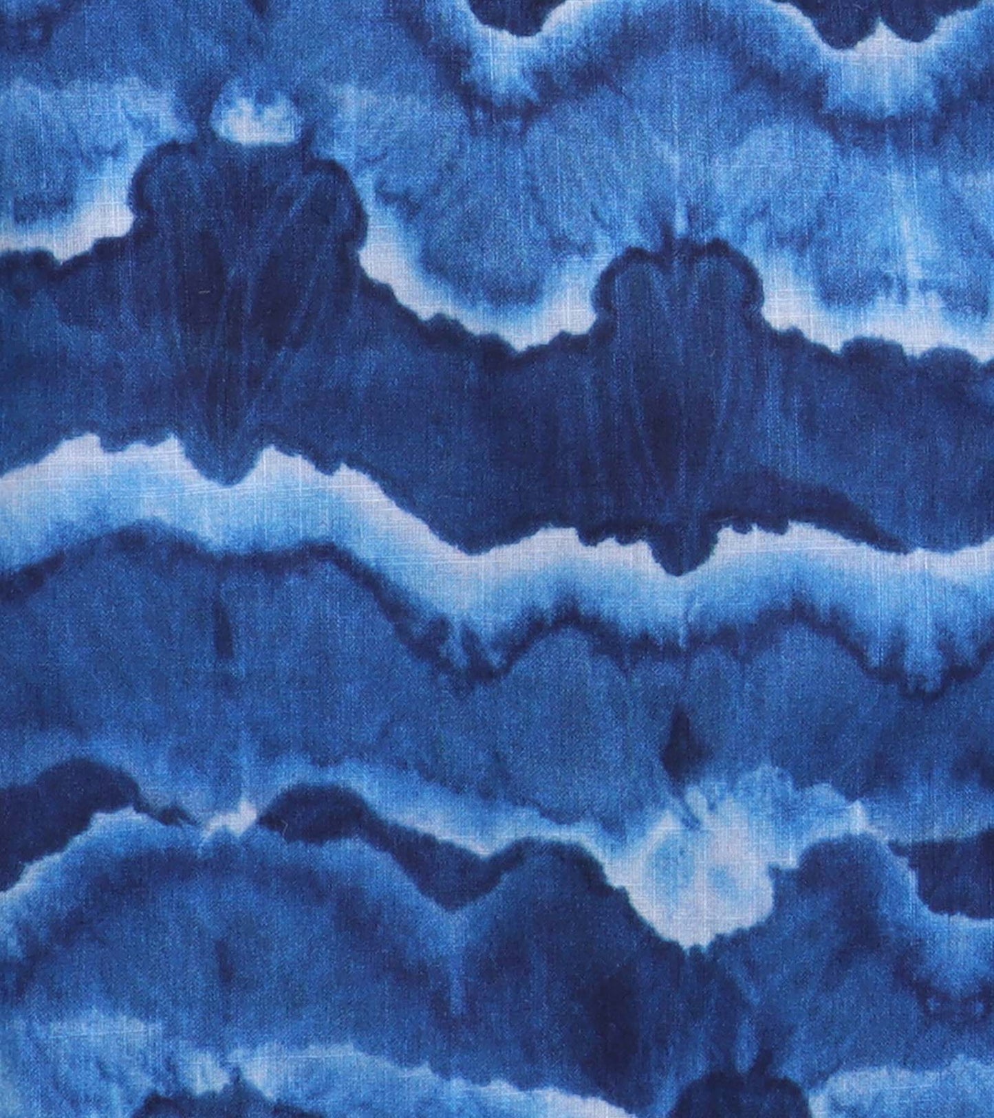 Wavy Blue Tie-dye Printed Pyjama Kurta Set