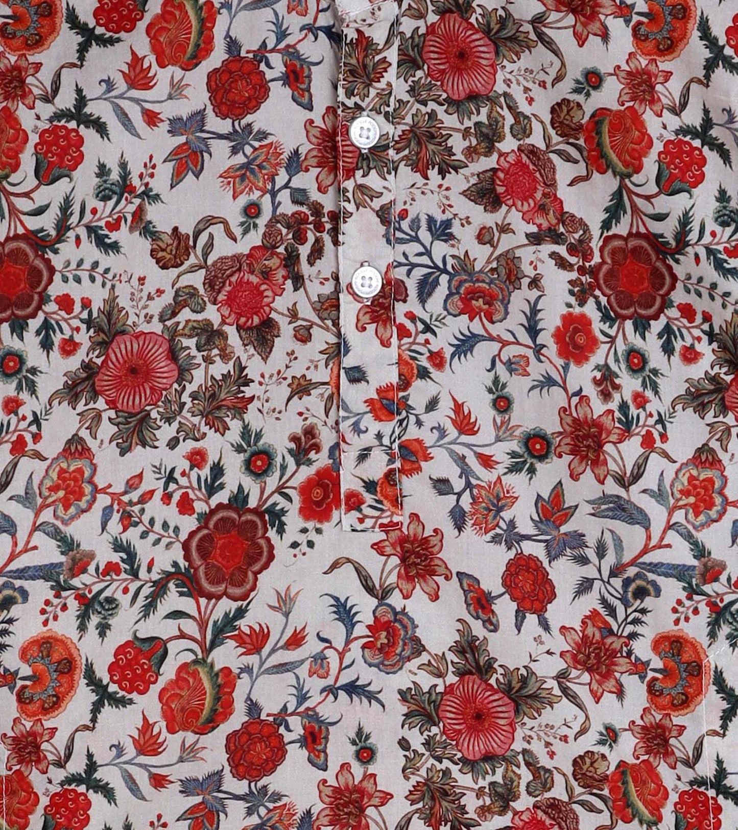 Boys Ethnic Floral Printed Kurta Set