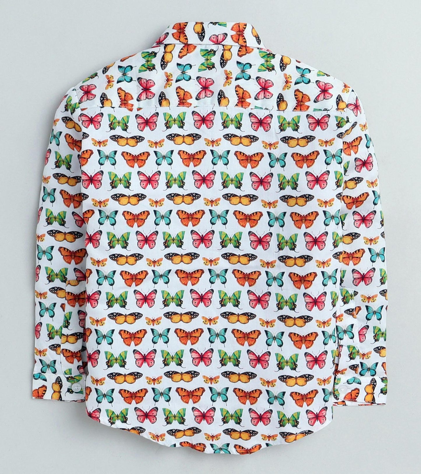 Butterfly Printed Boys Full Sleeve Shirt