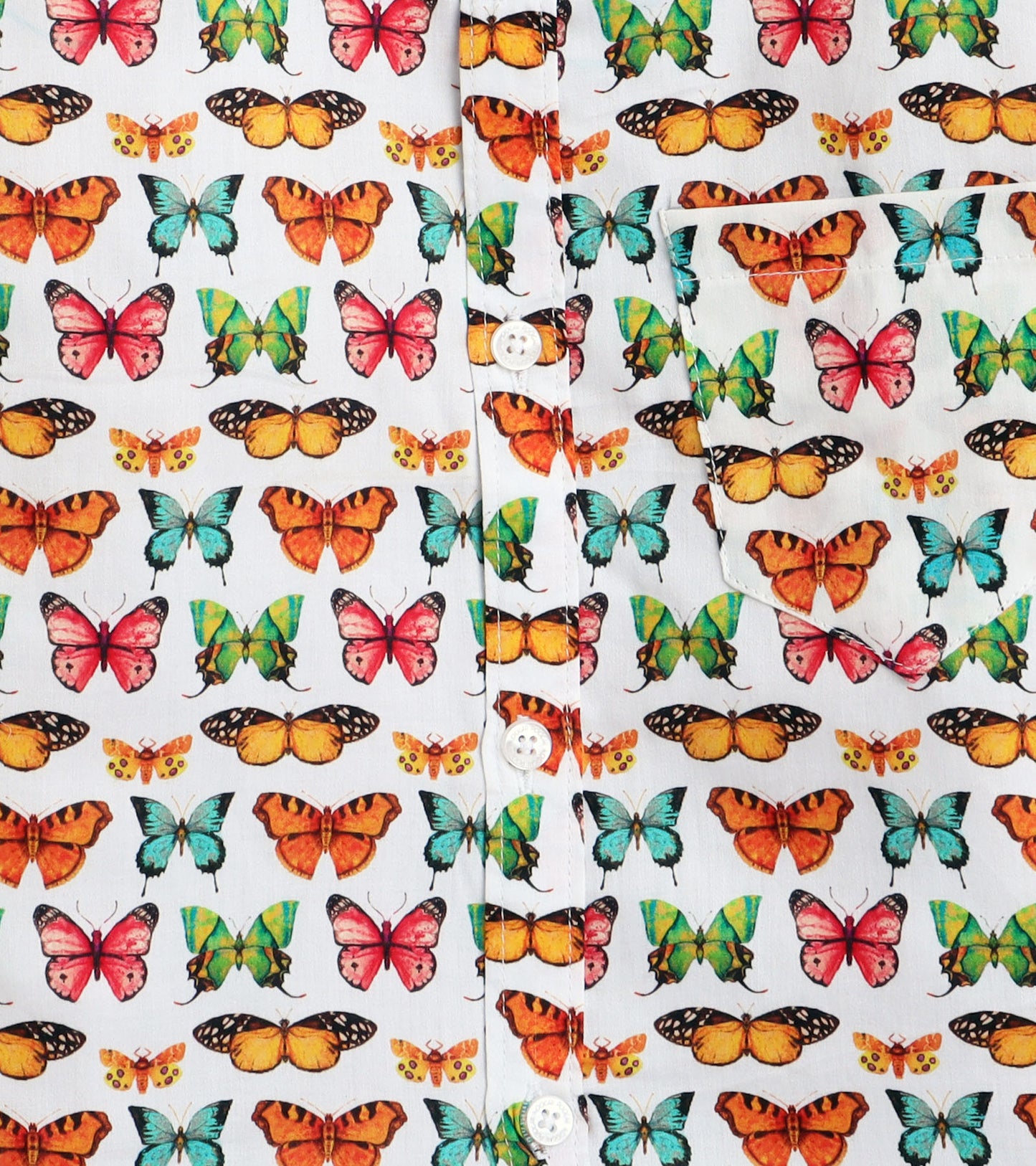 Butterfly Printed Boys Half Shirt