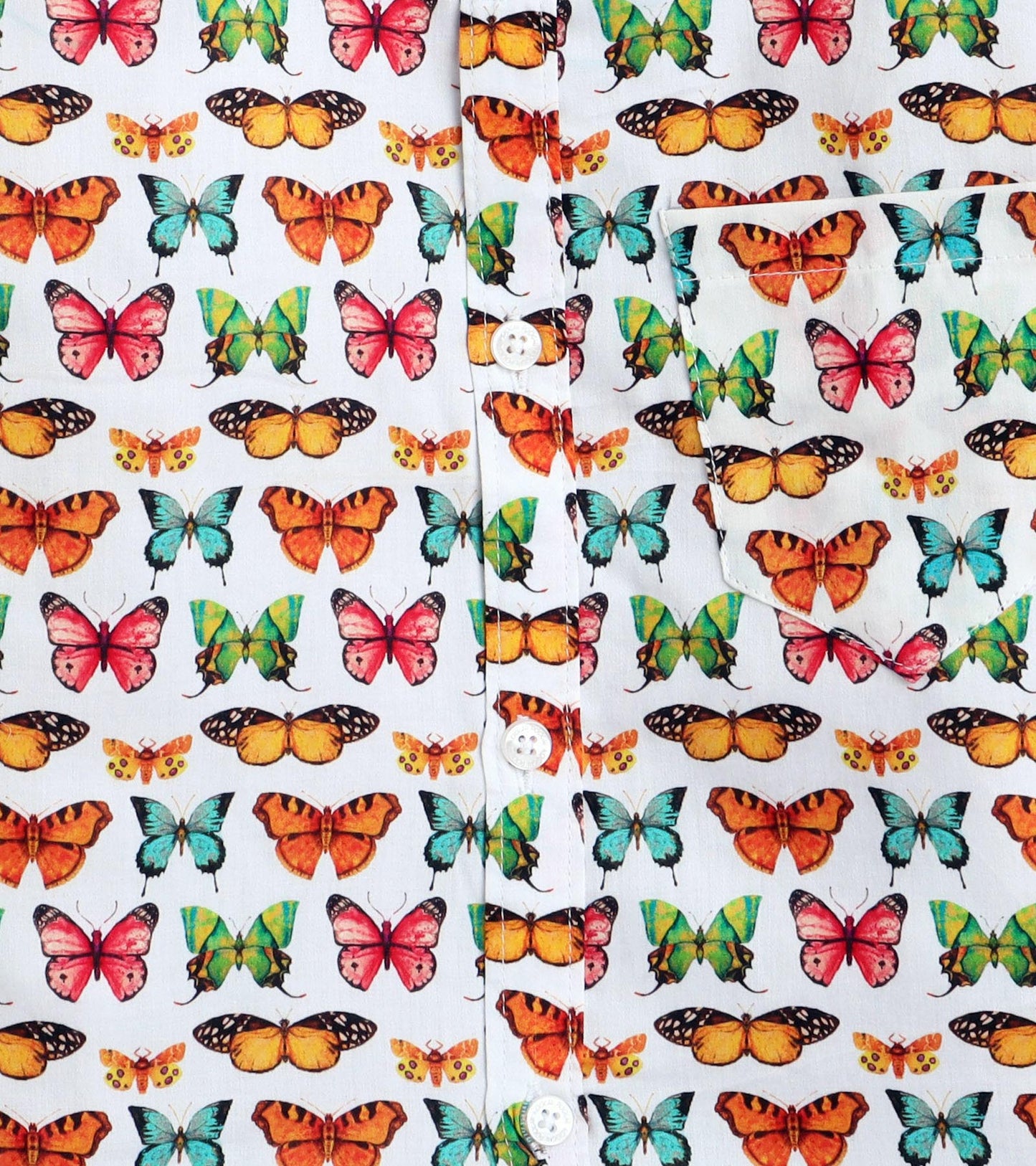 Butterfly Printed Boys Half Shirt