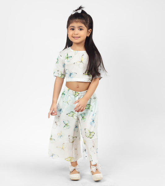 Butterfly Printed Co ord Sets For Girls