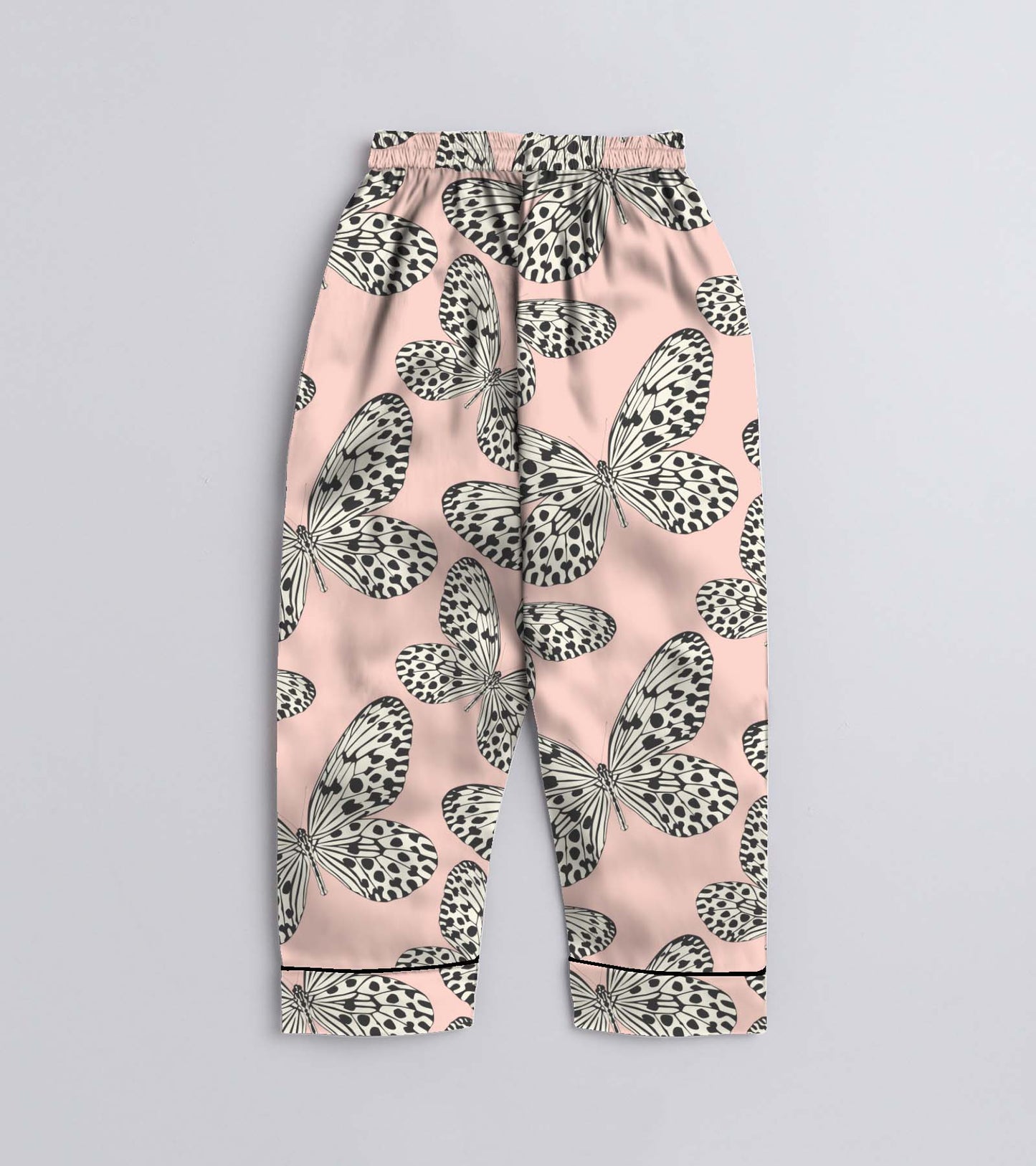 Butterfly Printed Girls Pure Cotton Nightsuit Set