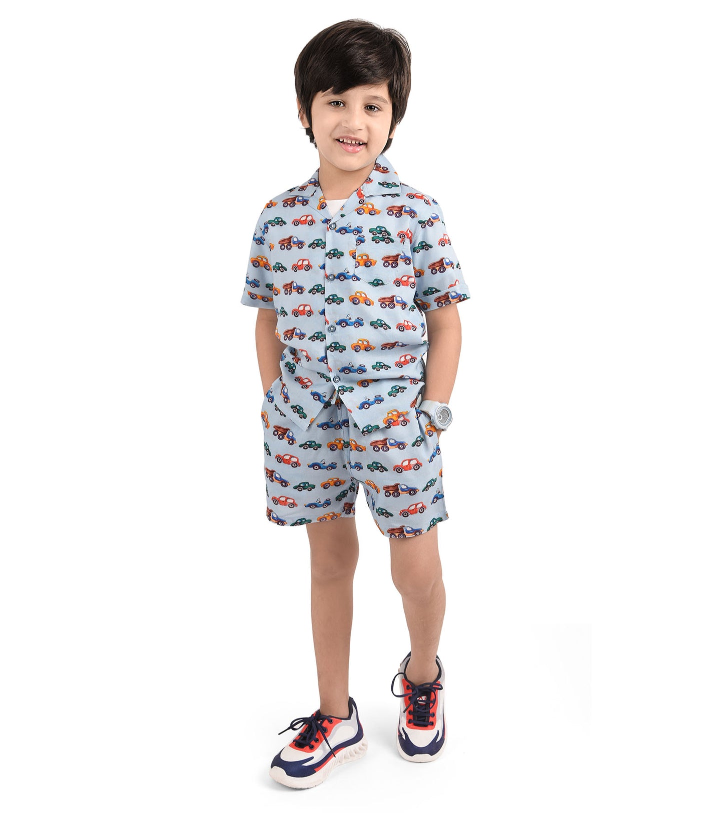 Car Terrain printed Cord Set for Boys