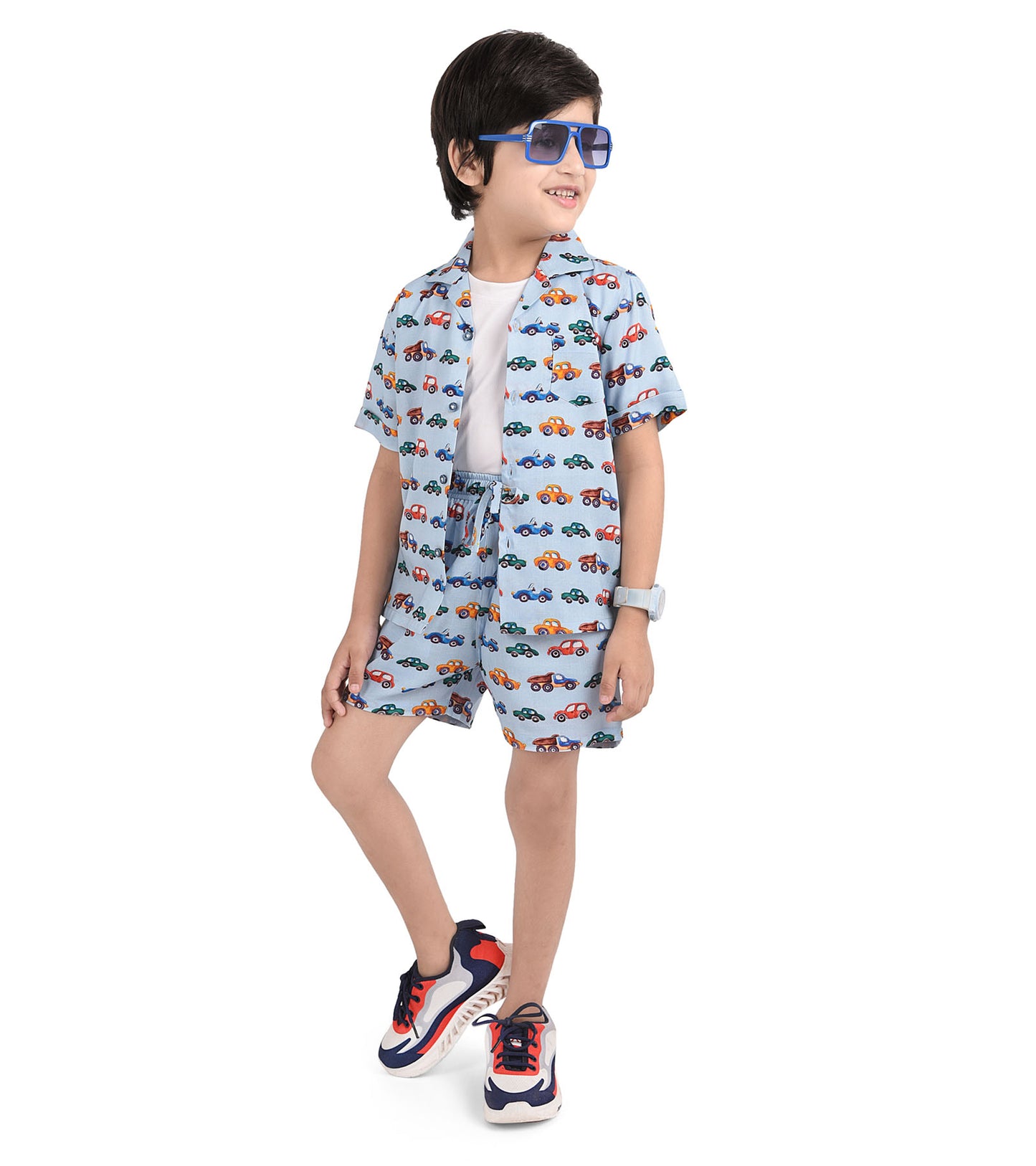 Car Terrain printed Cord Set for Boys