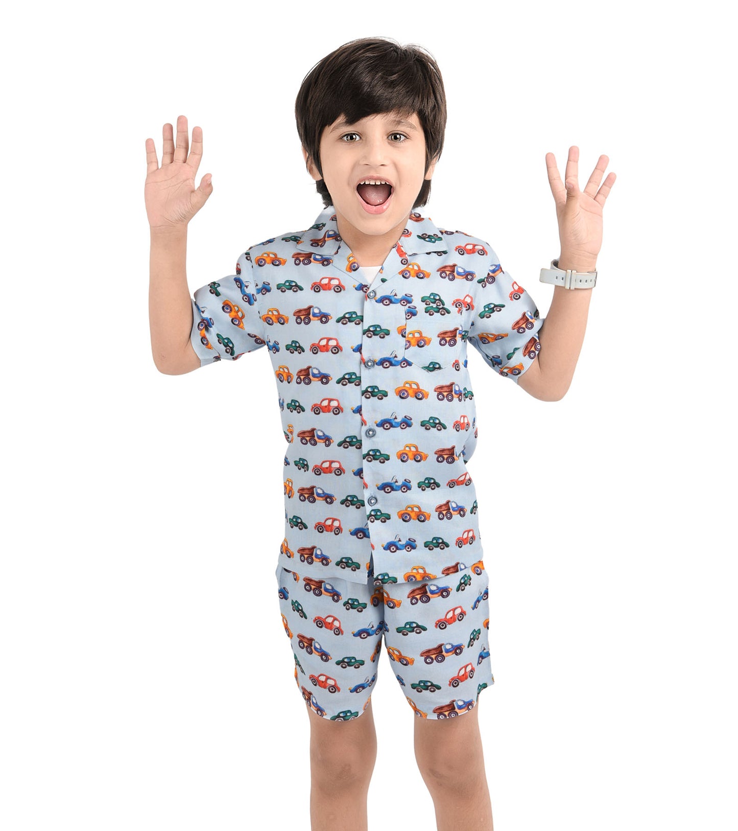 Car Terrain printed Cord Set for Boys