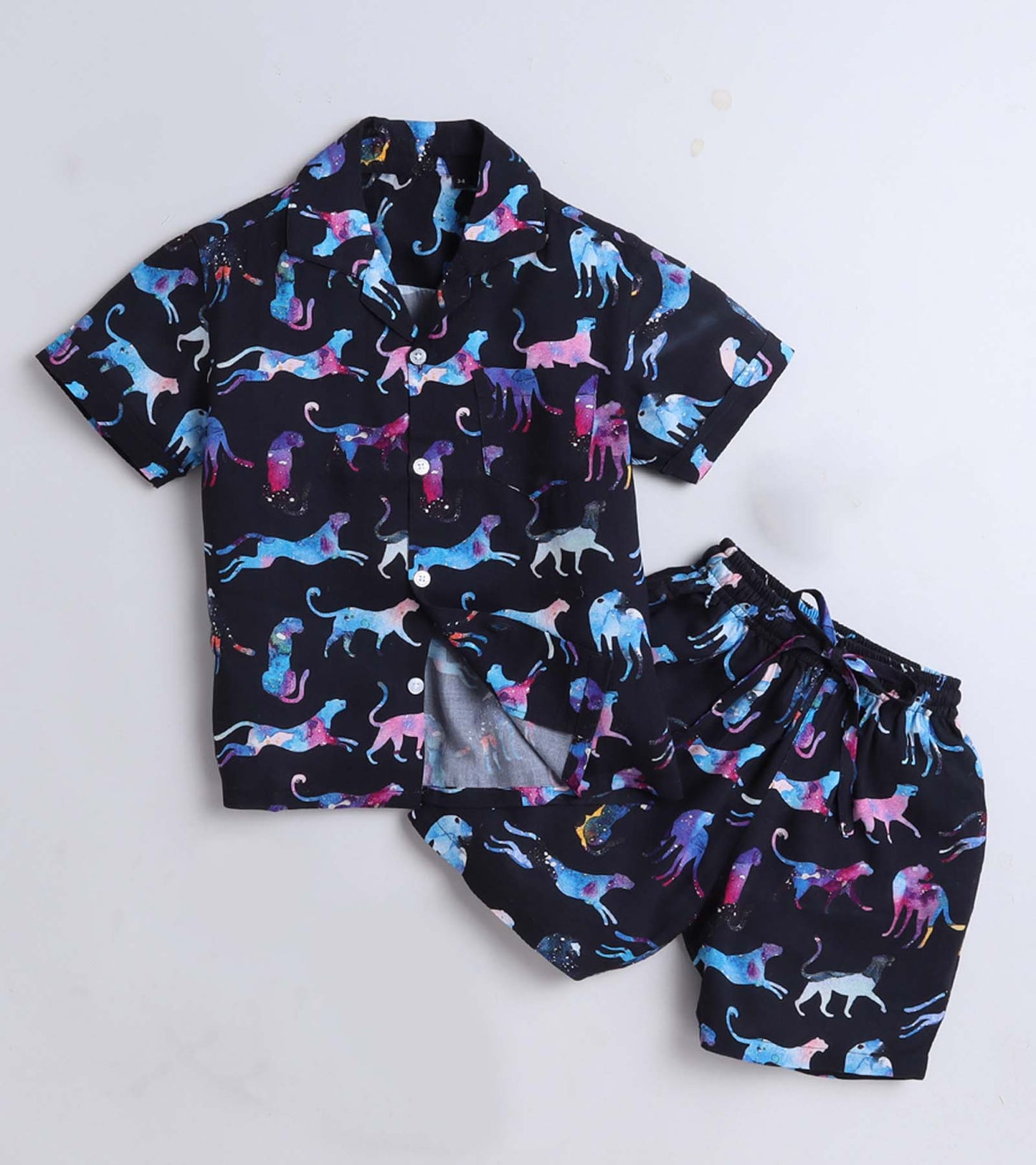 Cheetah Printed Boys Co ord Set
