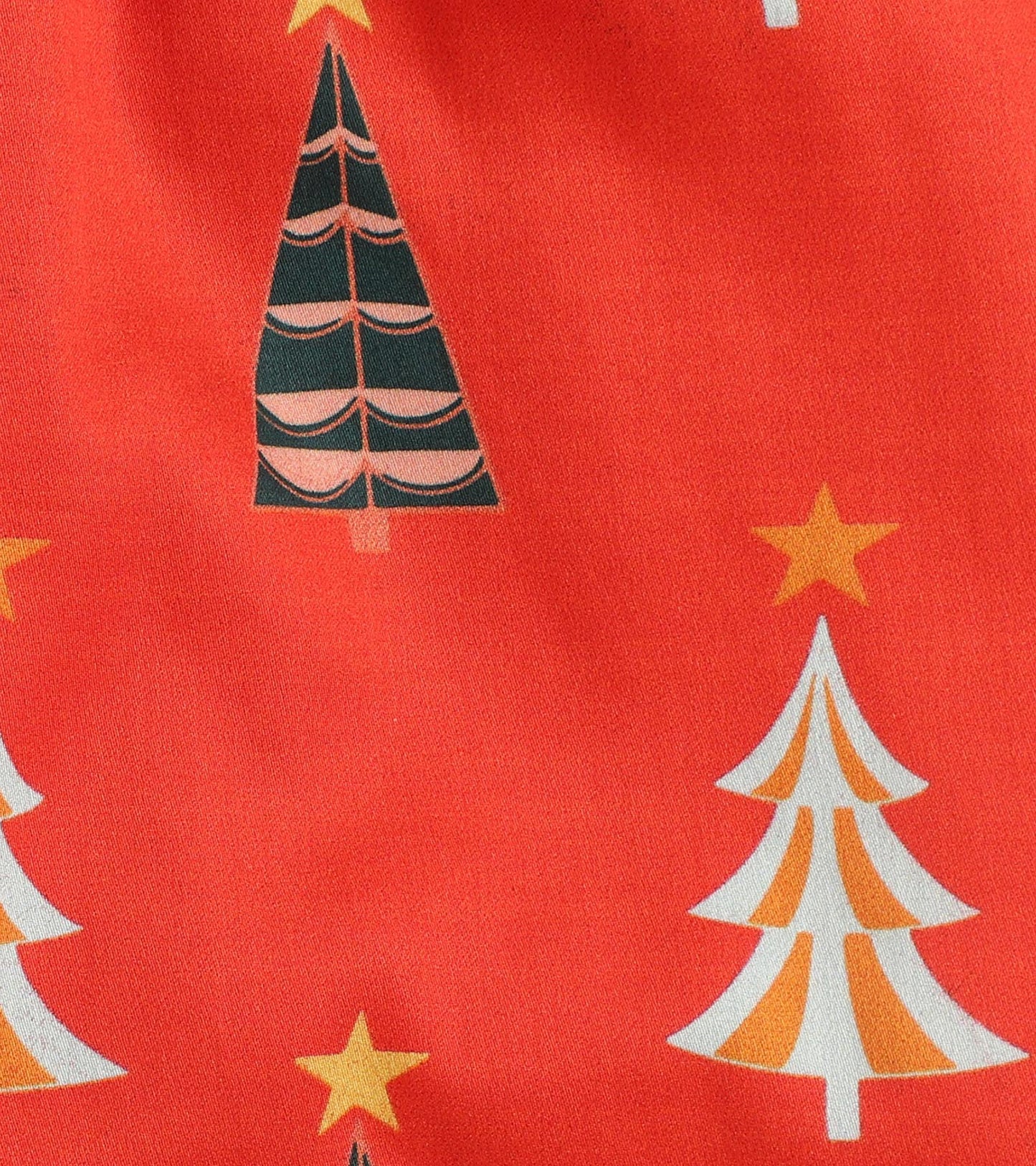 Christmas Tree Red Printed Nightsuit Set