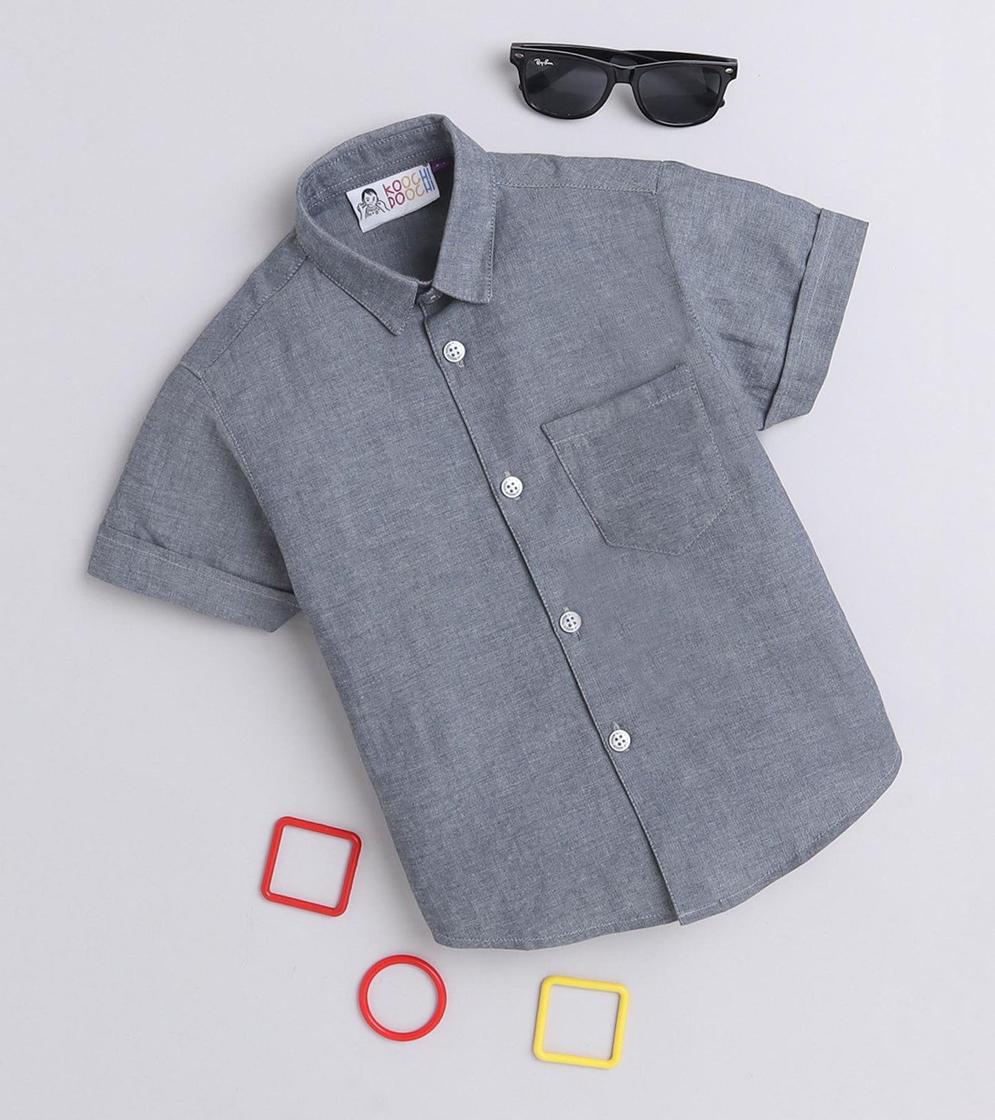 Classic Denim Boys Half Sleeve Shirt