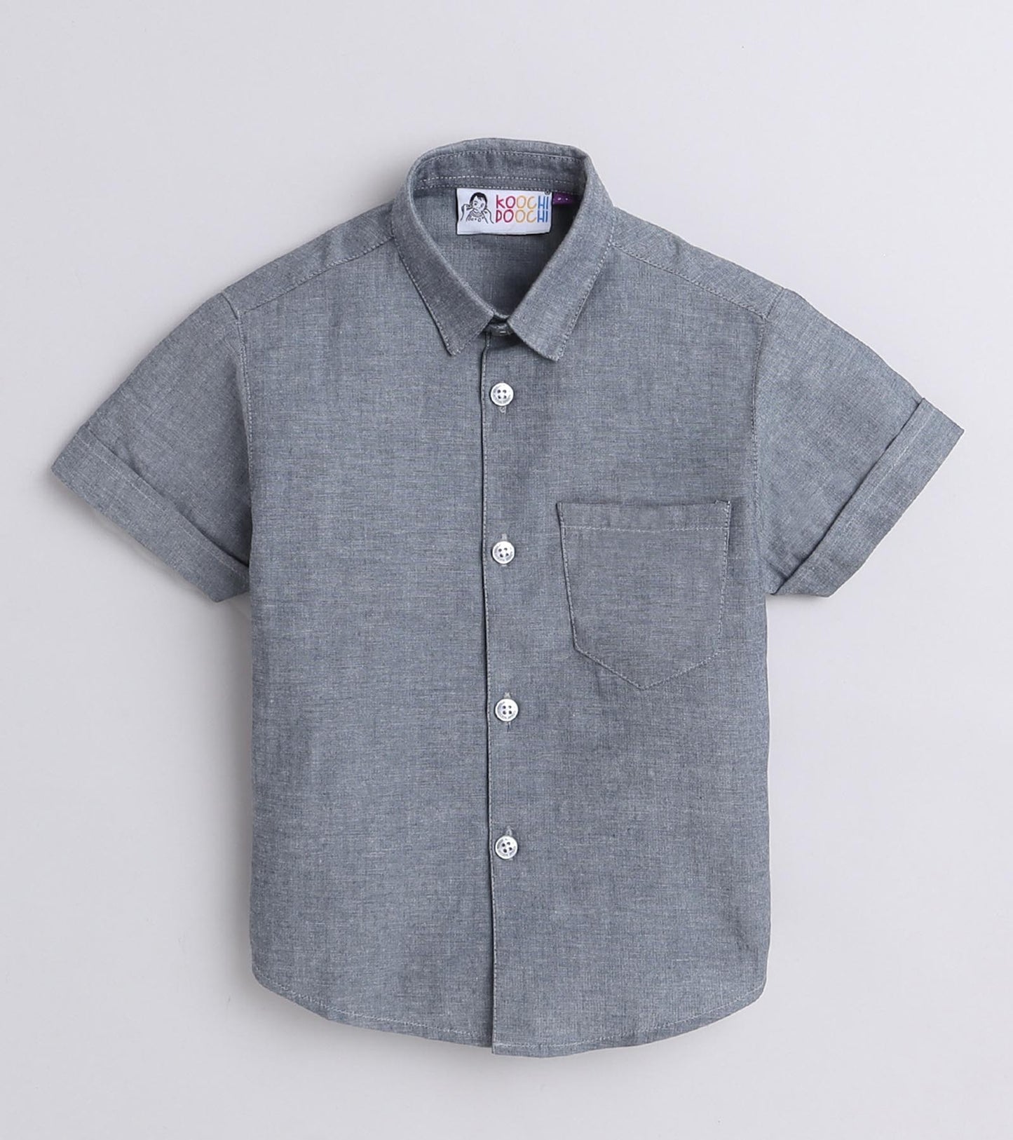 Classic Denim Boys Half Sleeve Shirt