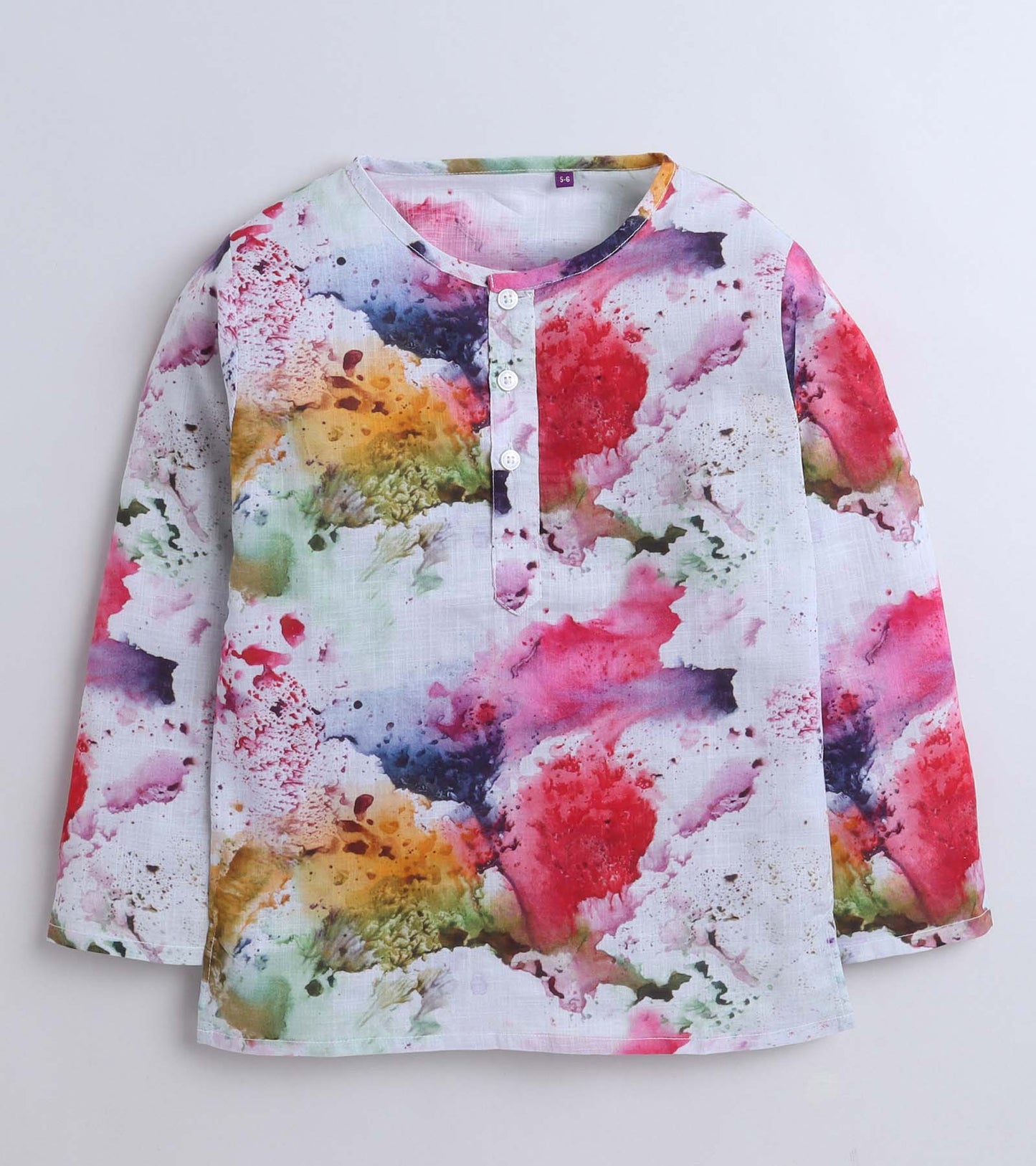 Color Spread Printed Pyjama Kurta Set