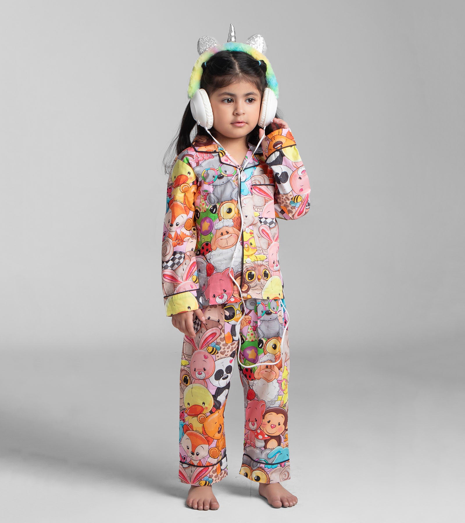 Cute Animals Printed Girls Nightsuit Set KOOCHI POOCHI – koochi