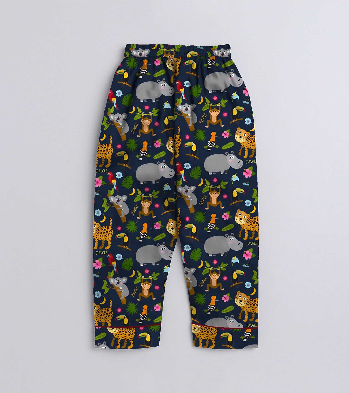 Cute Jungle Animal Printed Nightsuit Set