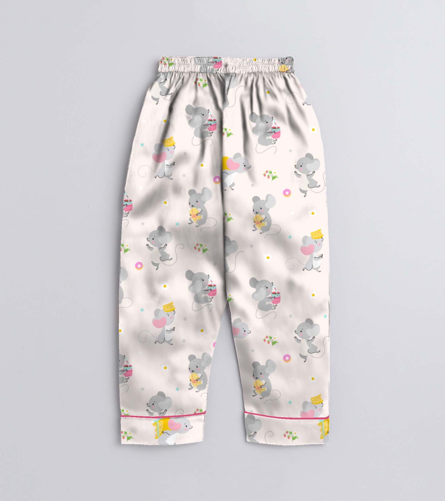 Cute Printed Girls Pure Cotton Nightsuit Set