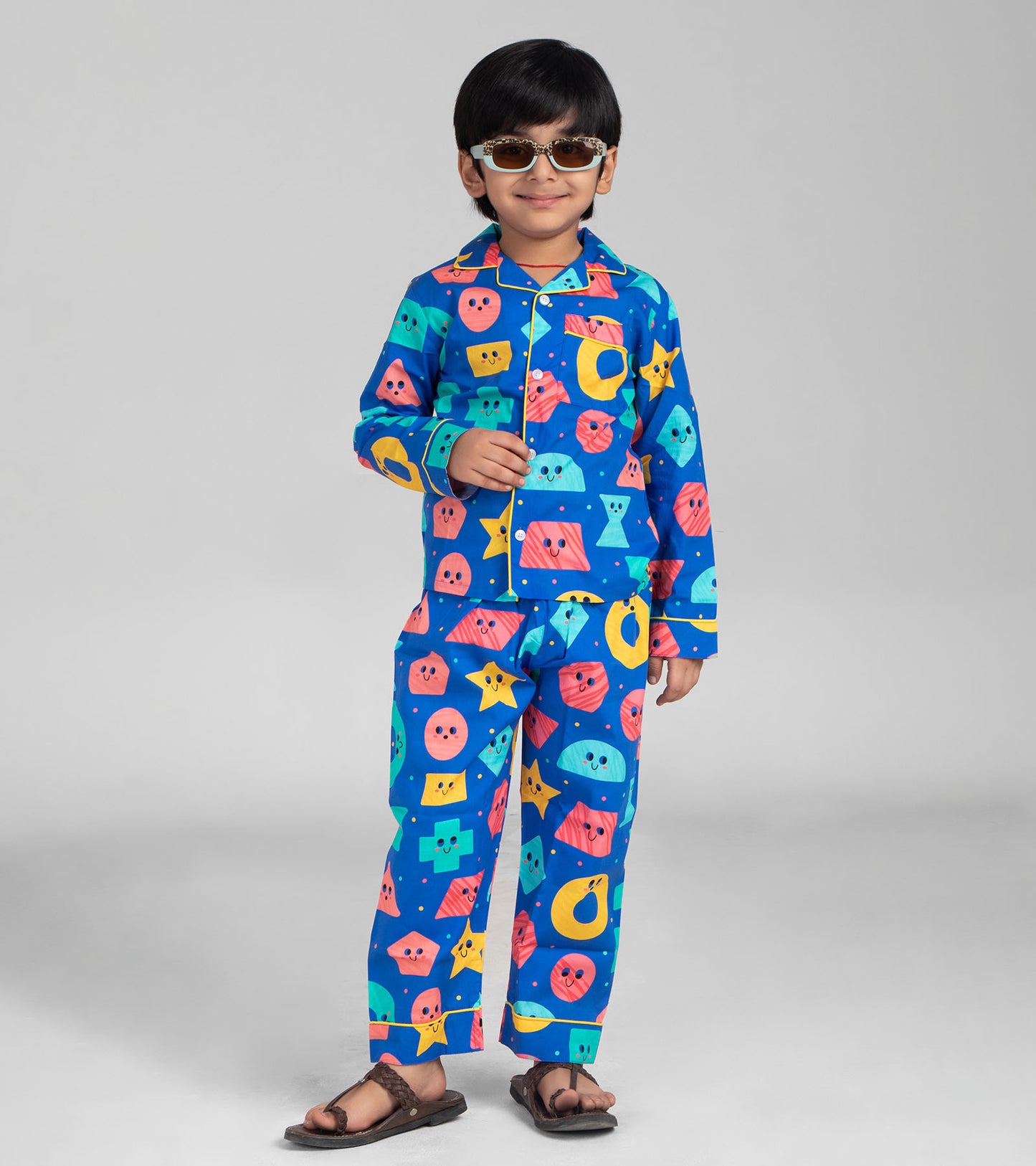 Cute blocks printed Nightsuit Set