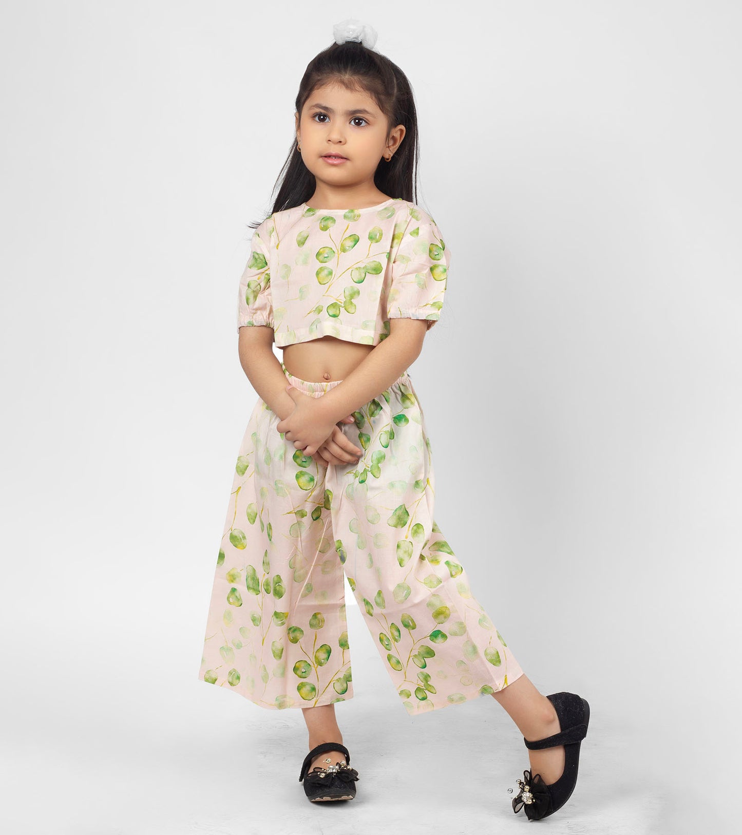 Dainty Leaf Printed Co ord Sets For Girls