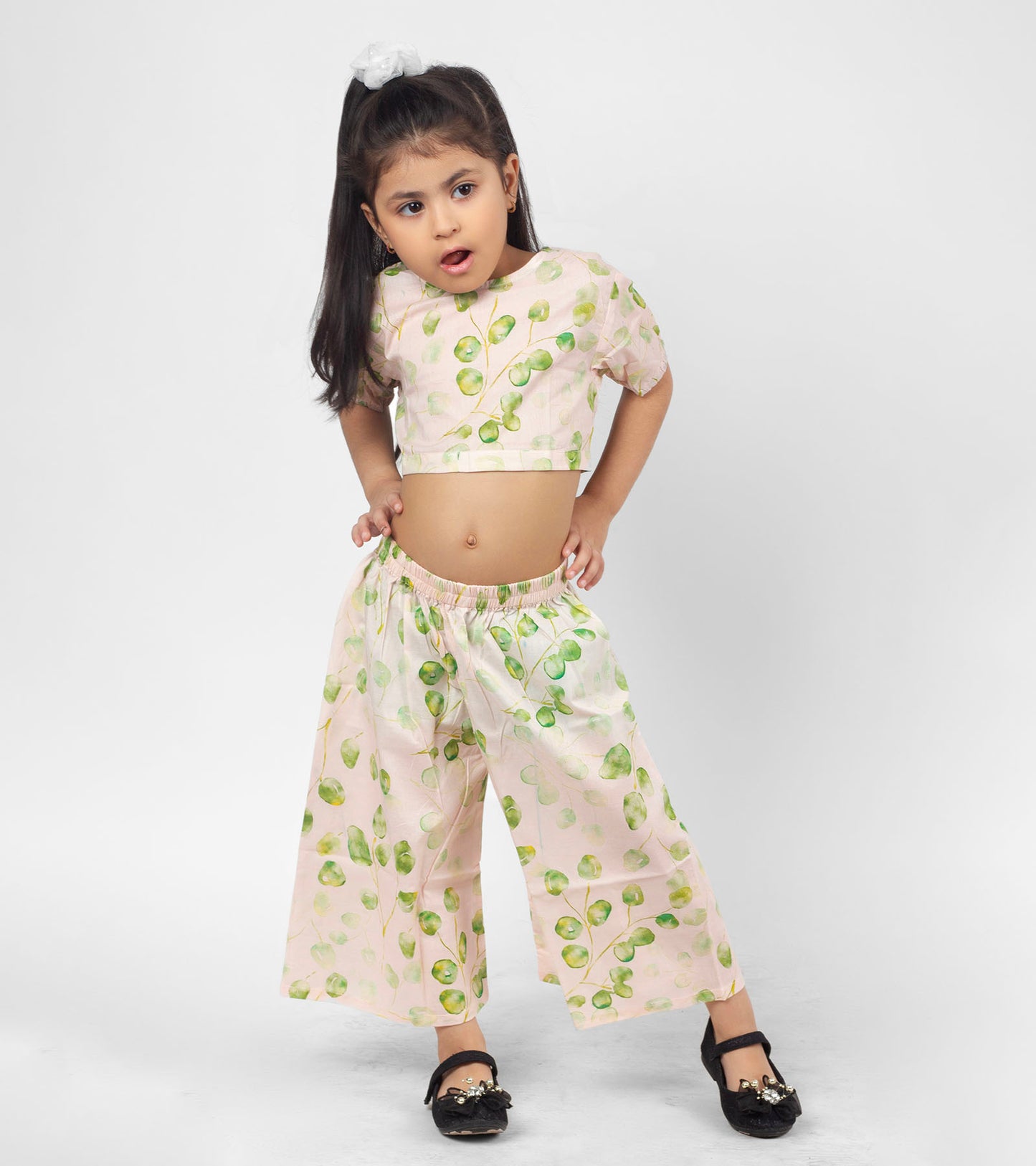 Dainty Leaf Printed Co ord Sets For Girls