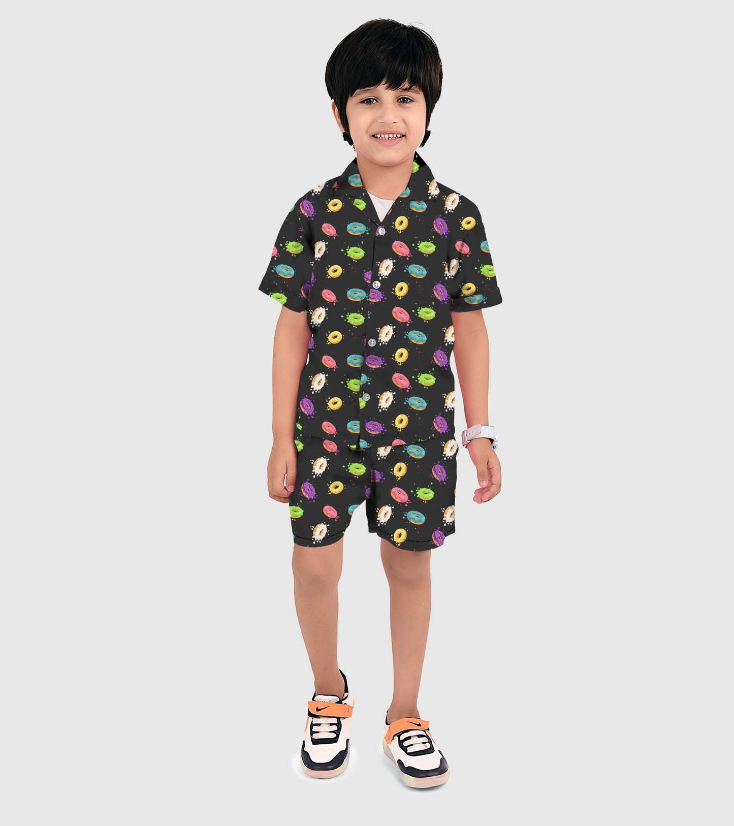 Doughnut Printed Boys Co ord Set
