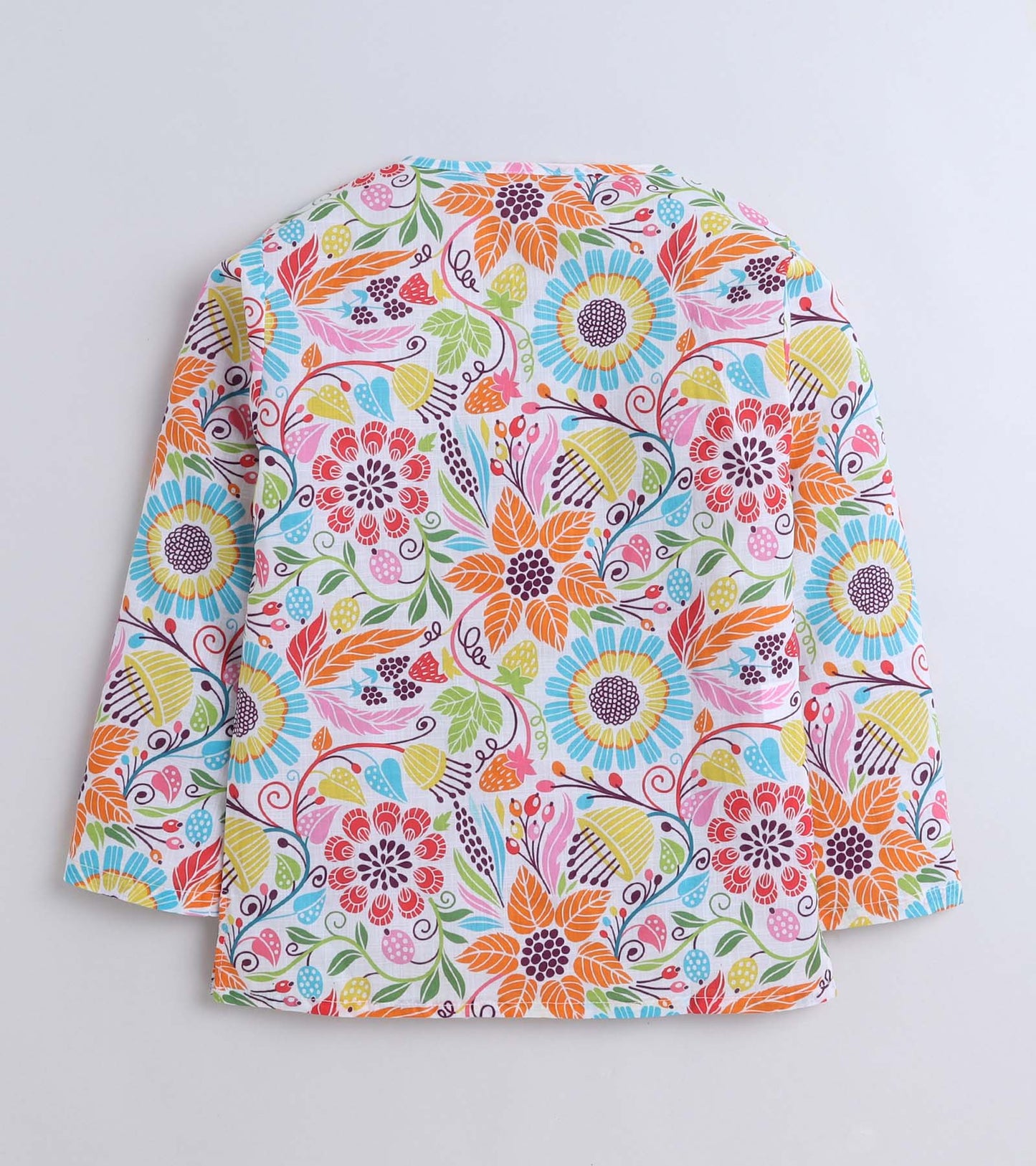 Floral Printed Pyjama Kurta Set