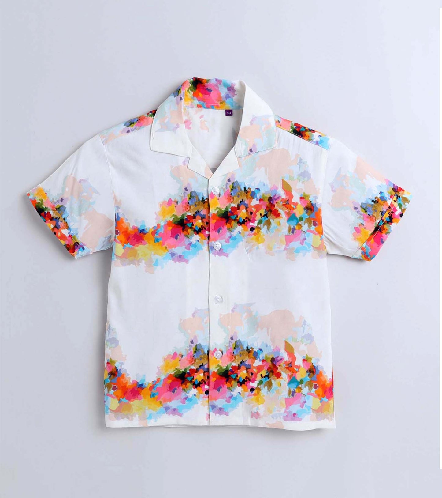 Flowers in line Printed Boys Co ord Set
