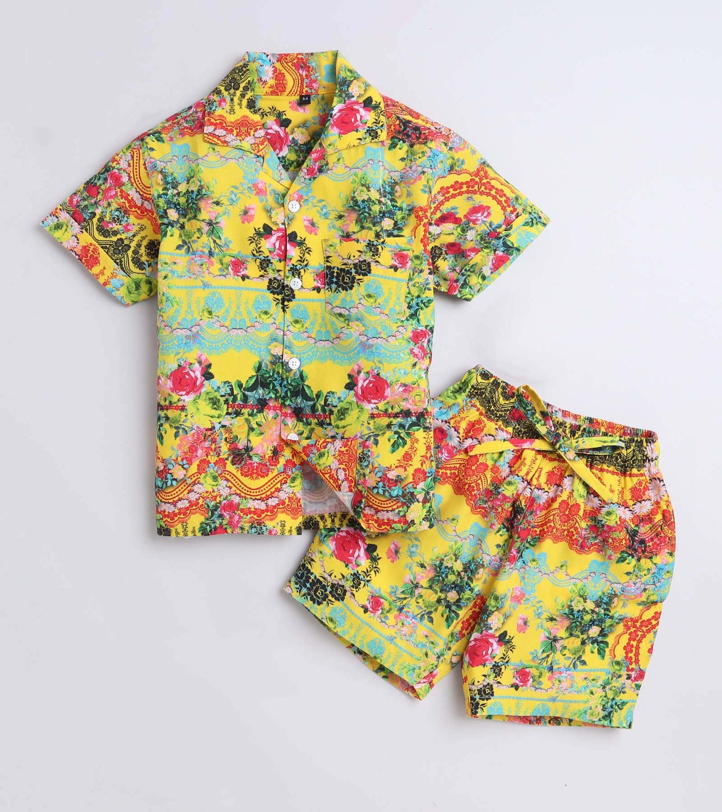 French Sunshine Printed Boys Co ord Set