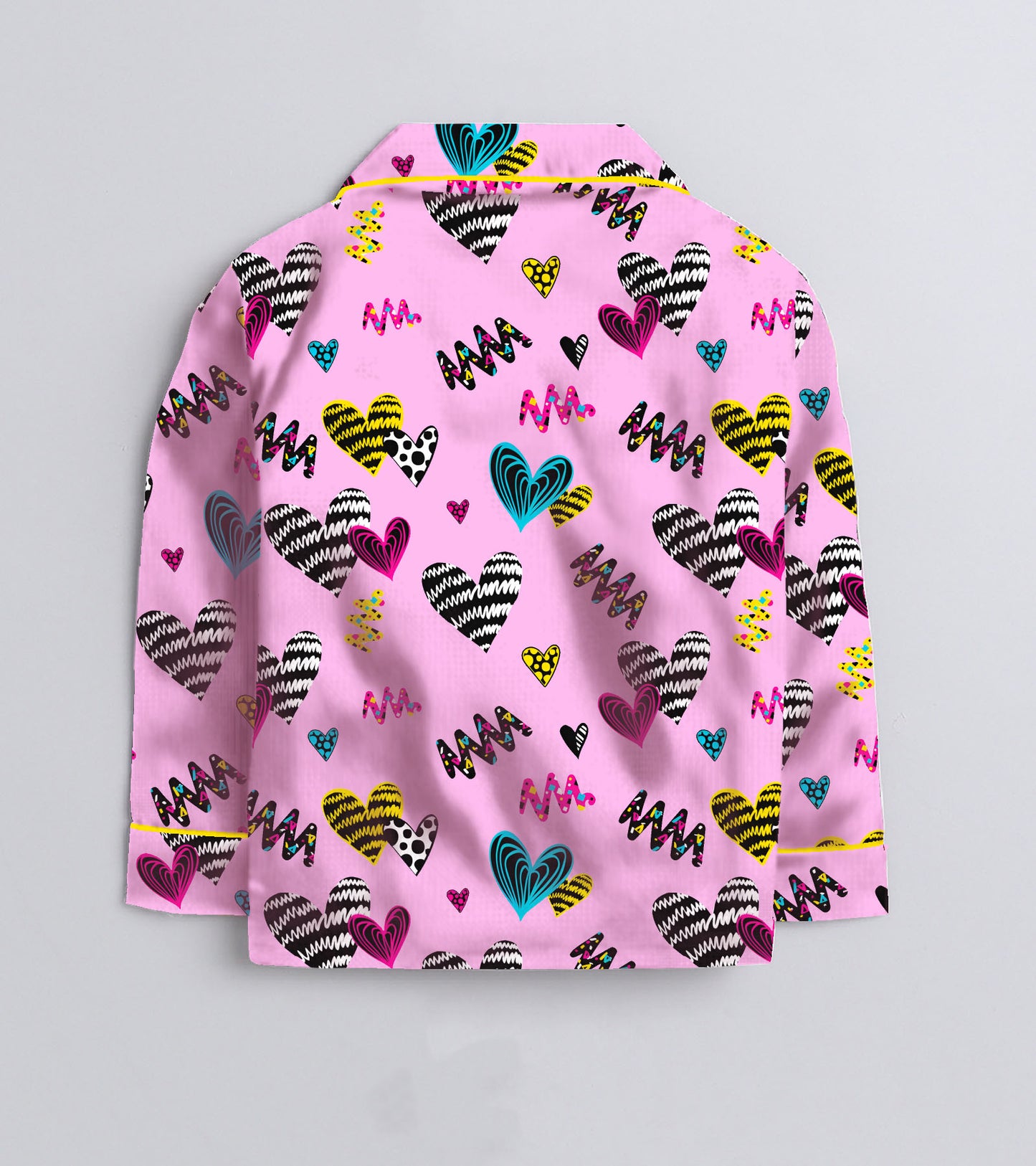 Friends Love Printed Girls Pure Cotton Nightsuit Set