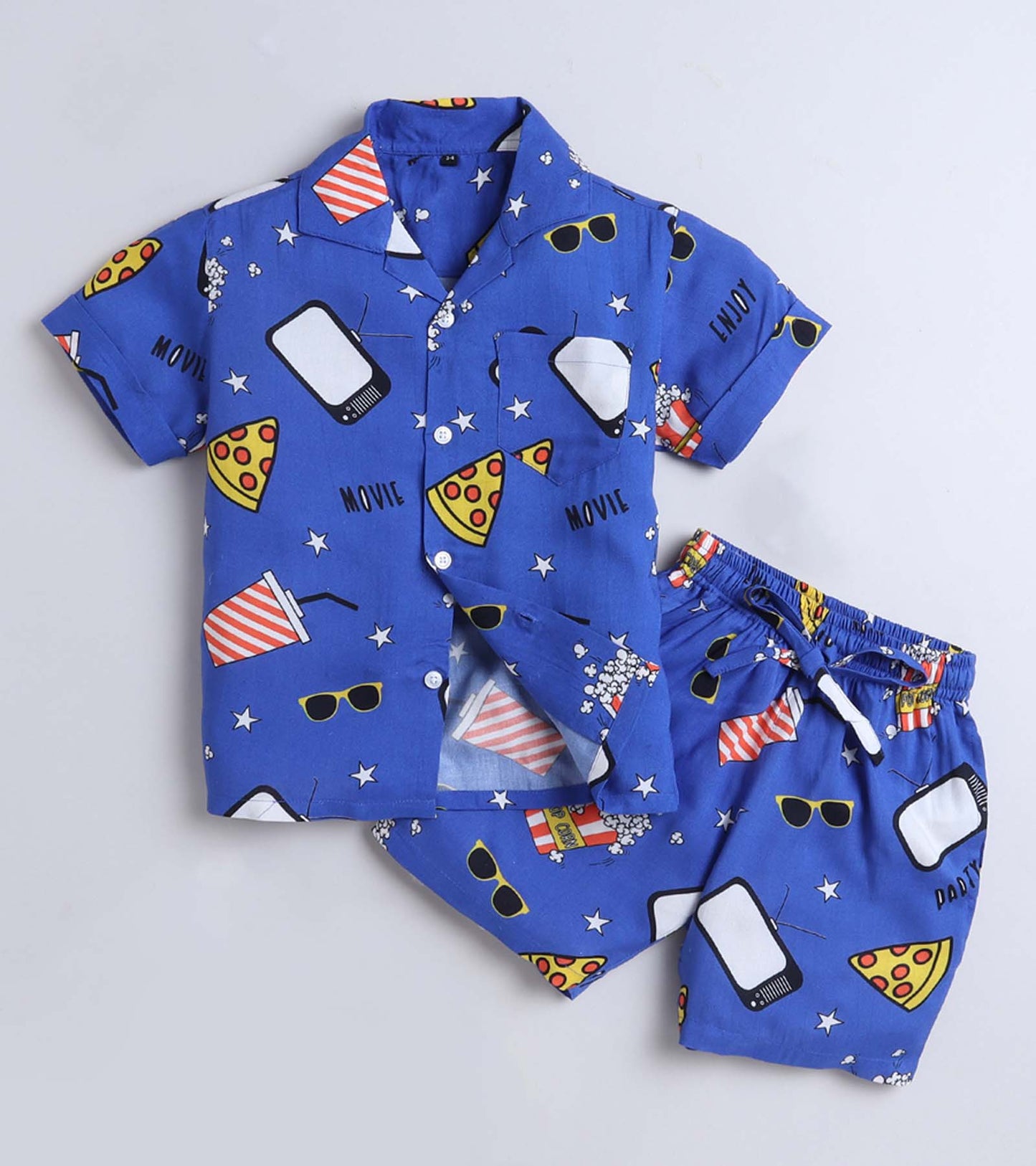 Fun time Printed Boys Co ord Set