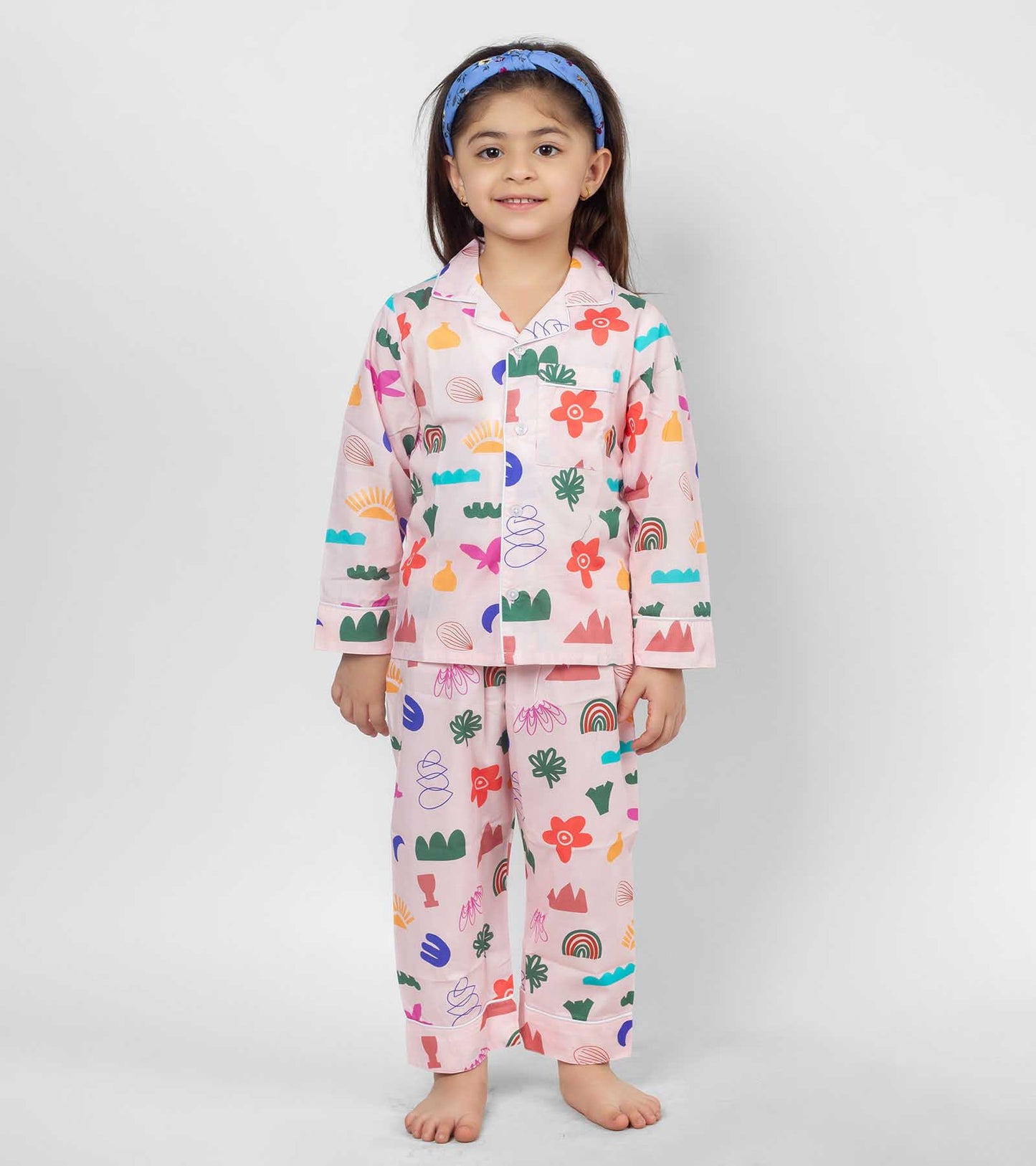 Hale and Heart Printed Girls Nightsuit Set